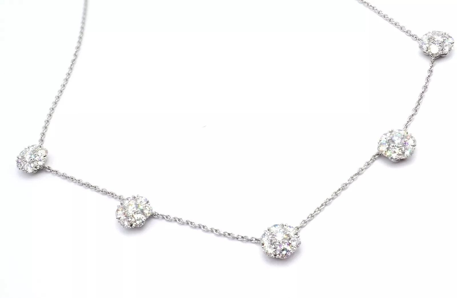 Van Cleef & Arpels Van Cleef & Arpels Platinum Flower Fleurette Necklace Size ONE SIZE - 9 Thumbnail