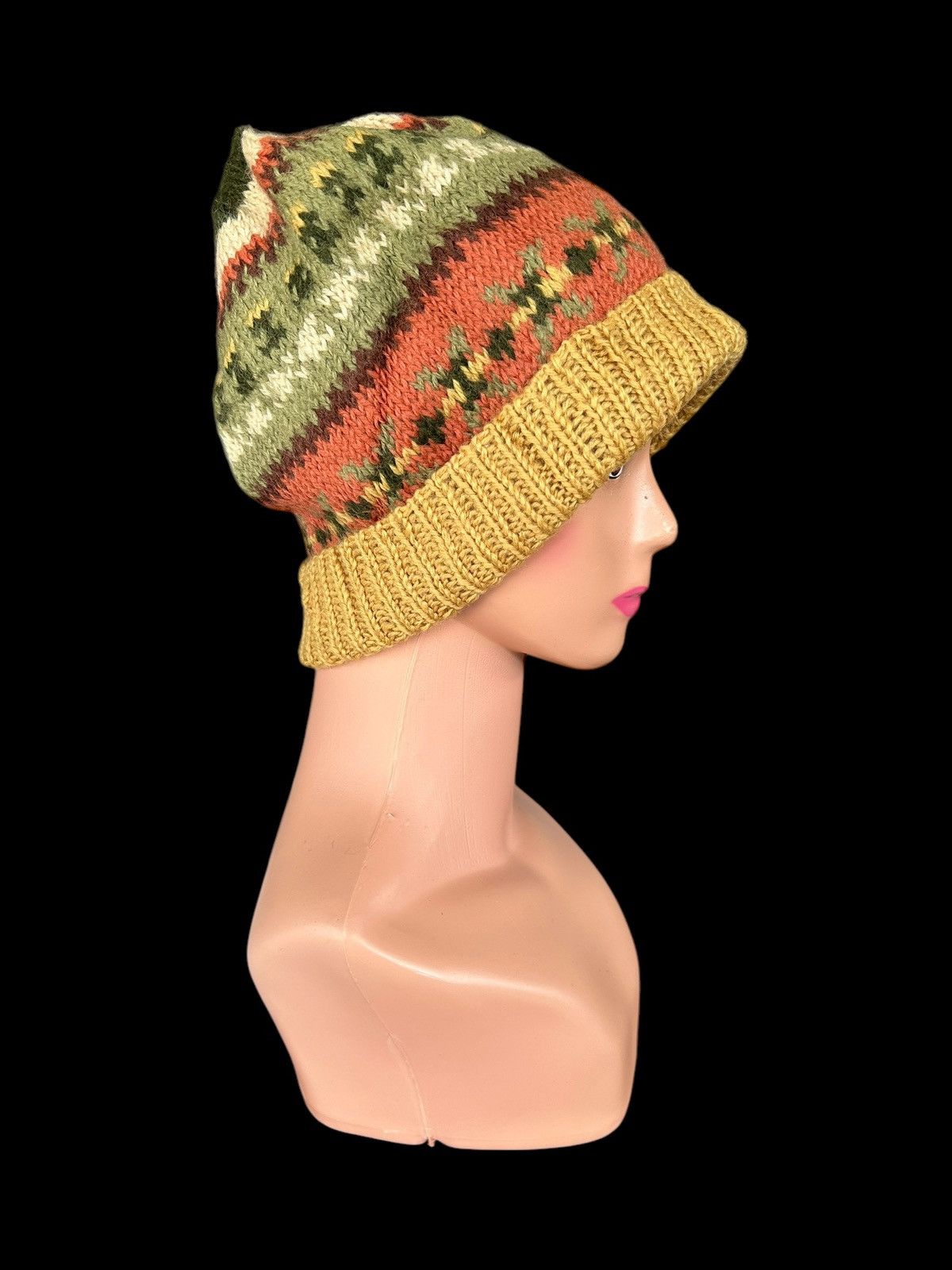 Japanese Brand × Kapital × Vintage Crochet Knitted handmade Beanie hats Size ONE SIZE - 4 Thumbnail