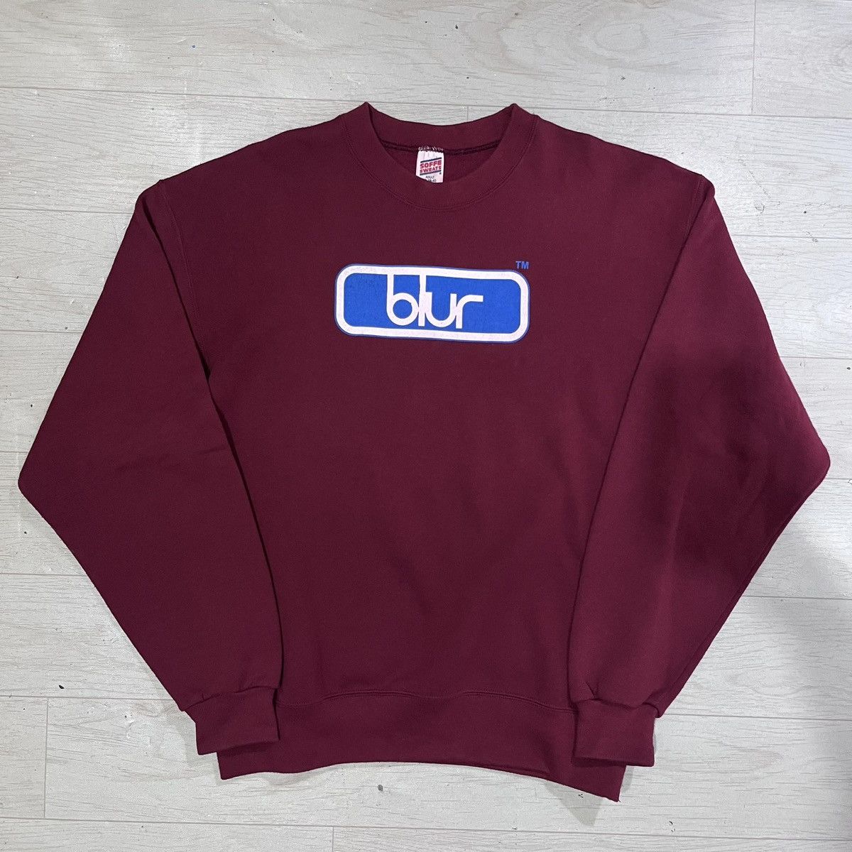 Vintage 90s Blur sweatshirt 50/50 Size US M / EU 48-50 / 2 - 1 Thumbnail