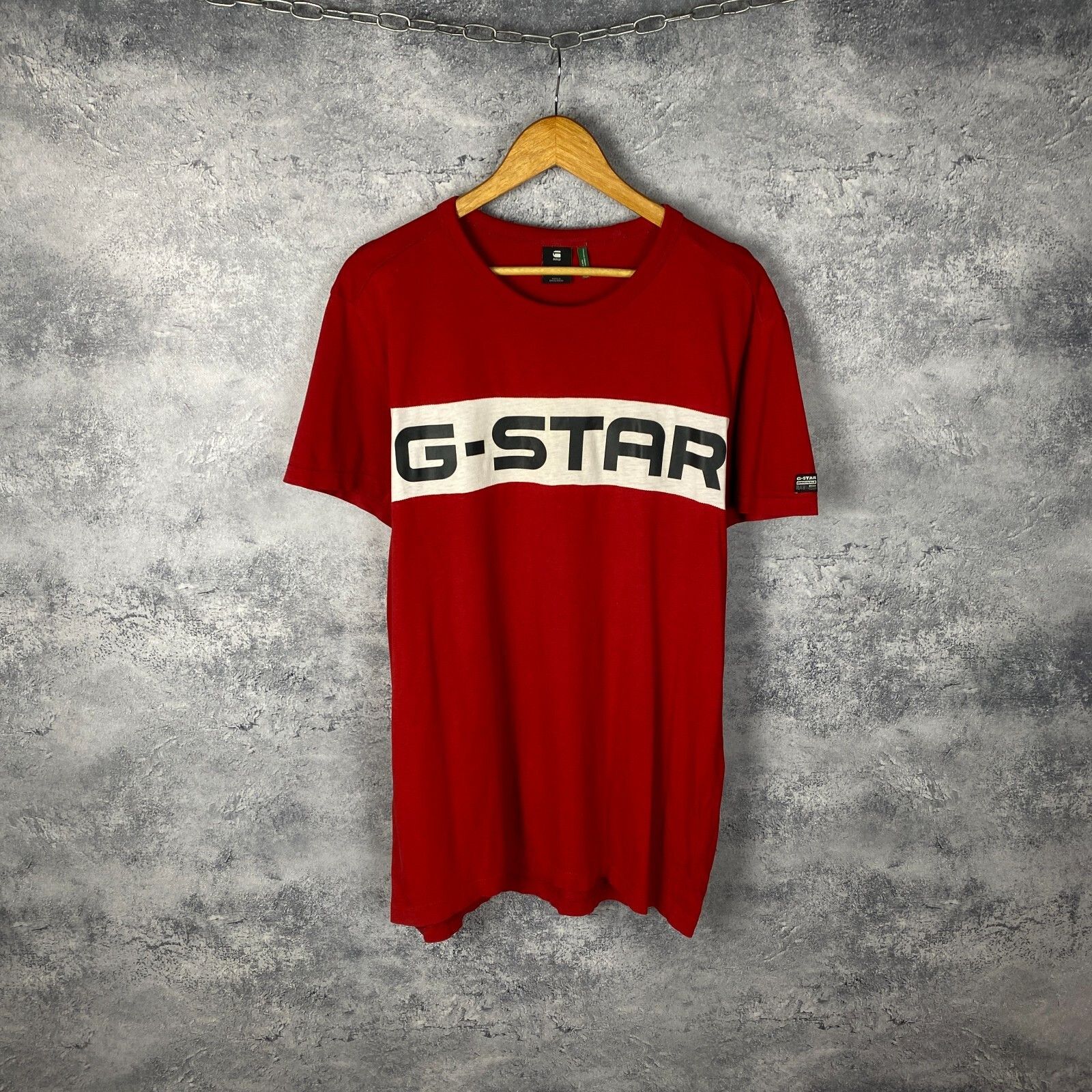 G-Star G Star Raw Tee Men's Size M Red Short Sleeve ` Size US M / EU 48-50 / 2 - 1 Thumbnail