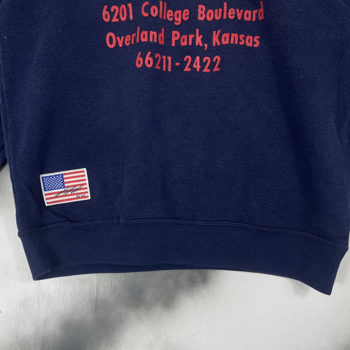 NCAA × Vintage Vintage NCAA Boulevard Kansas Sweatshirt Size US L / EU 52-54 / 3 - 3 Thumbnail
