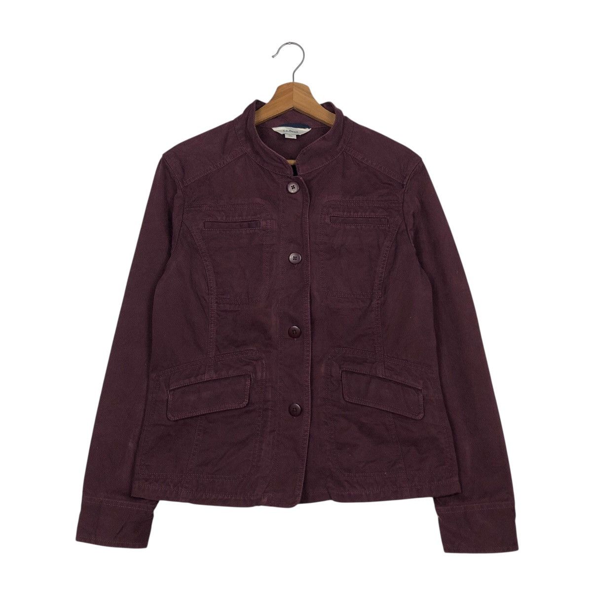 L.L. Bean 📌Rich Purple Chore Work Jacket Duck Canvas L.L.Bean Size US XL / EU 56 / 4 - 2 Thumbnail