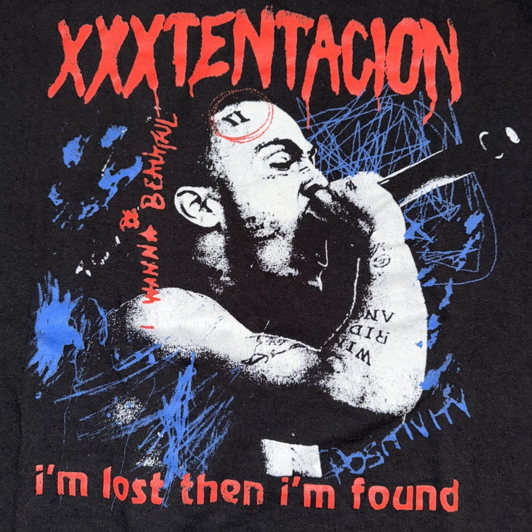 Vintage Xxxtentacio T-Shirt Black XL Men 23x28 Shirt Regular Band Unbranded Rap Style Mens Size US XL / EU 56 / 4 - 2 Thumbnail