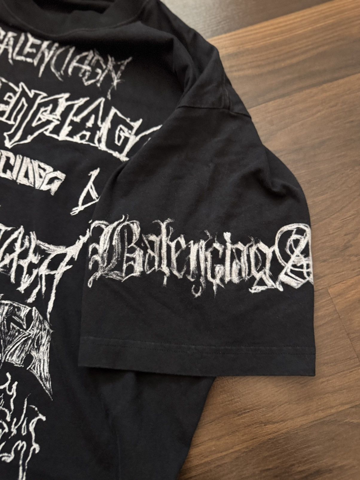Balenciaga Balenciaga Black DIY Metal T-Shirt Size US L / EU 52-54 / 3 - 4 Thumbnail
