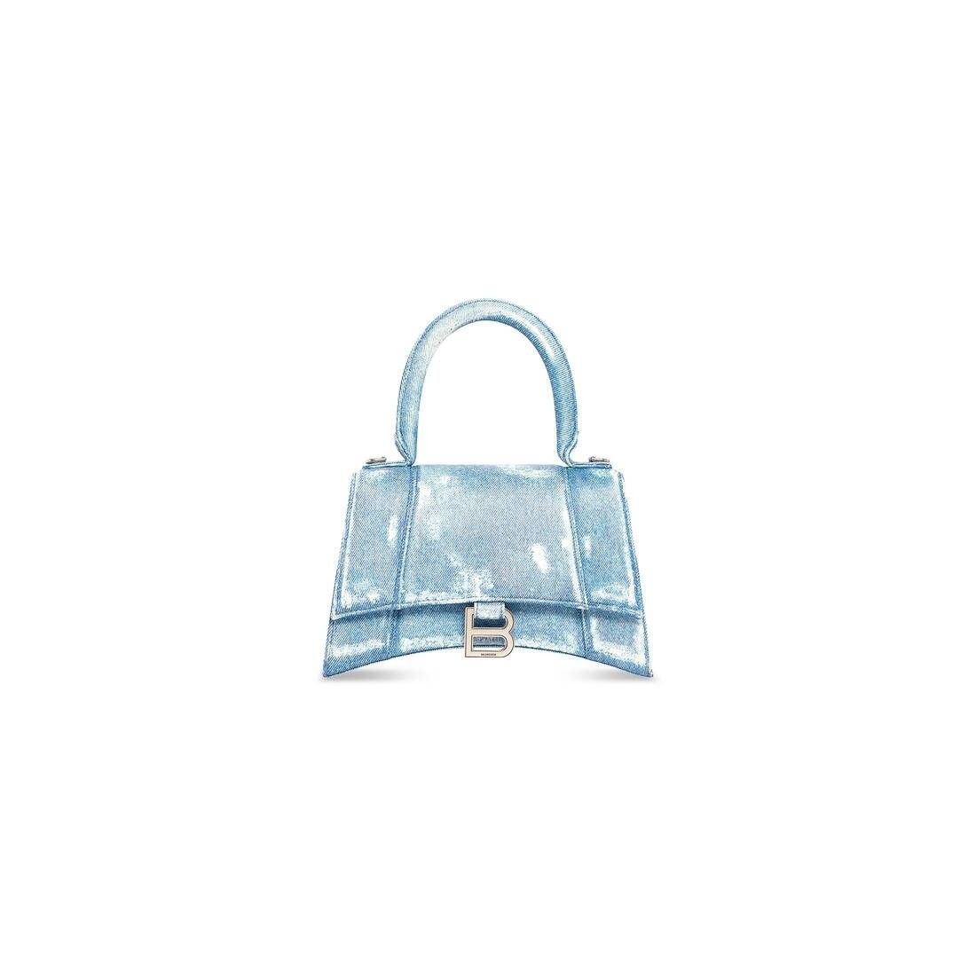 Balenciaga o1mt1gz0525 Size: OS / Hourglass Small Handbag Denim Size ONE SIZE - 1 Thumbnail