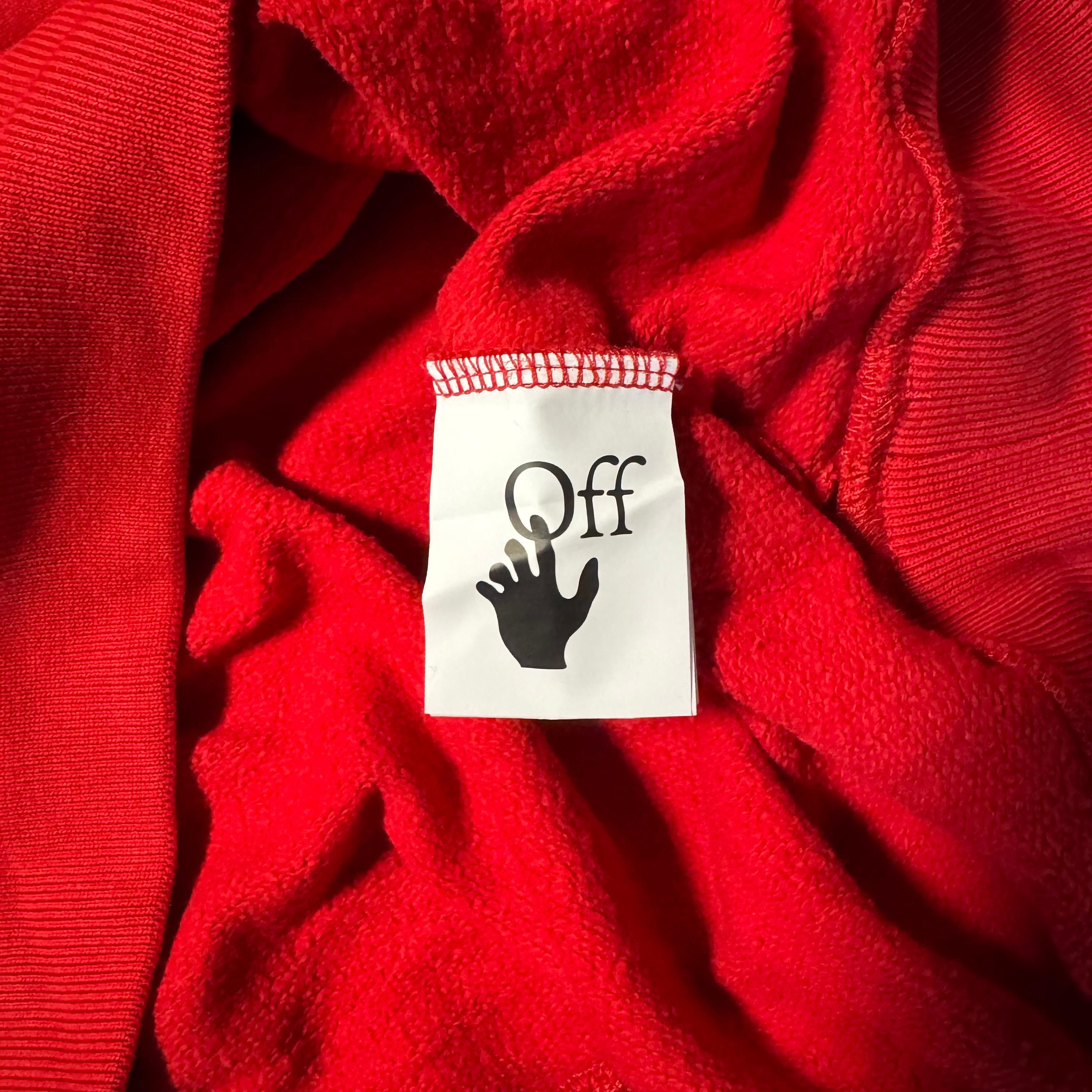 Off-White Red Pascal Skeleton Arrows Oversized Hoodie Size US M / EU 48-50 / 2 - 8 Thumbnail