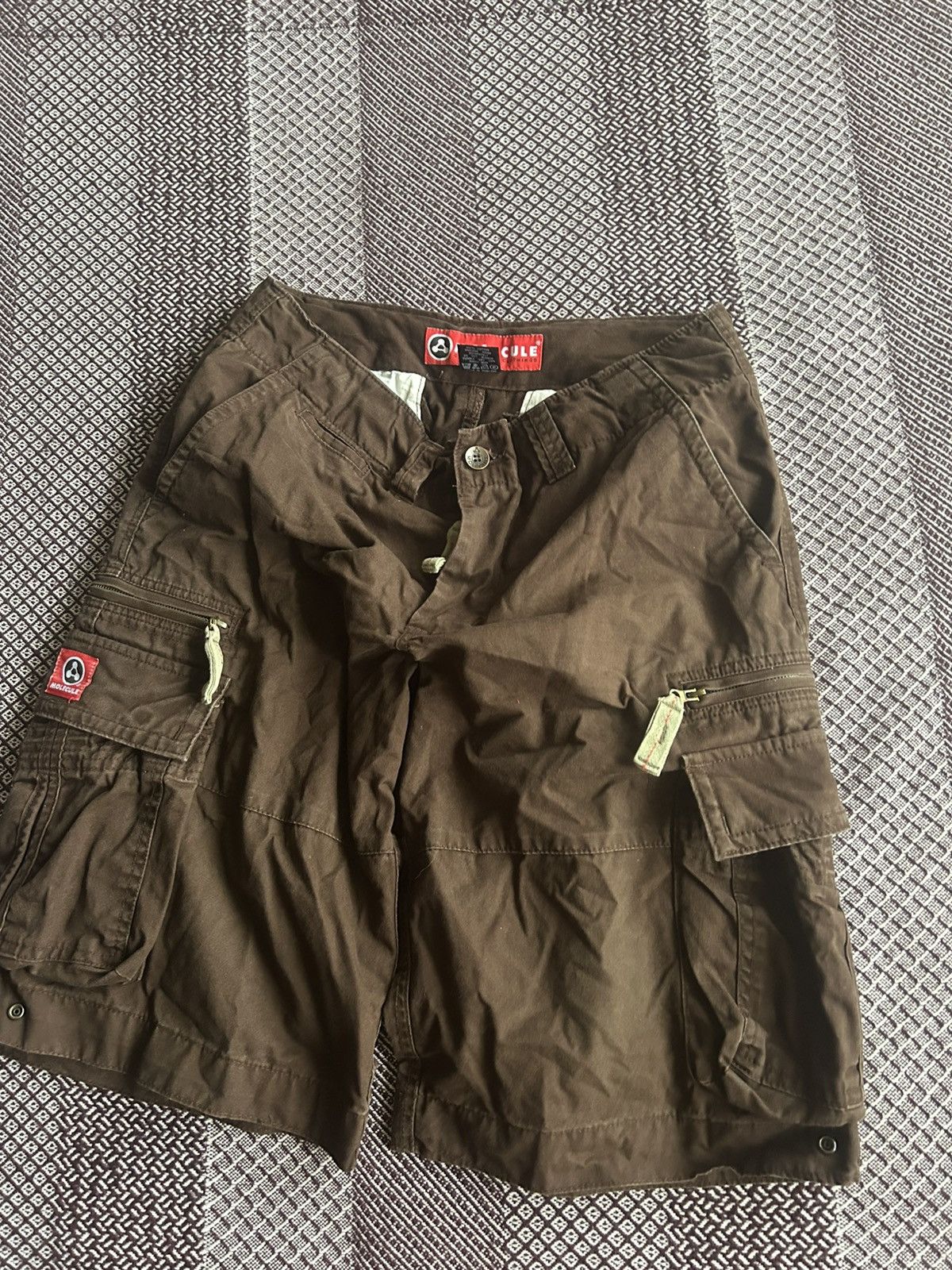 Vintage Vintage Molecule Cargo Shorts Y2K Japanese Style Size M-L Size US 34 / EU 50 - 8 Thumbnail