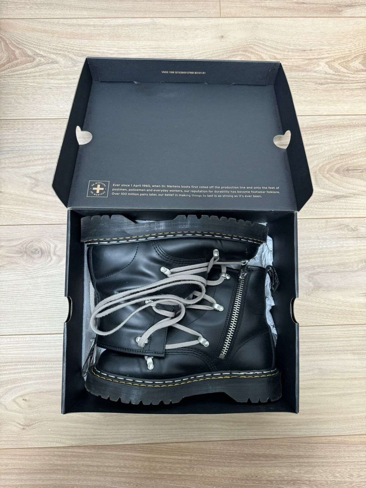 Dr. Martens × Rick Owens Dr Martens x Rick Owens 1460 BOOTS Size US 8 / EU 41 - 2 Thumbnail