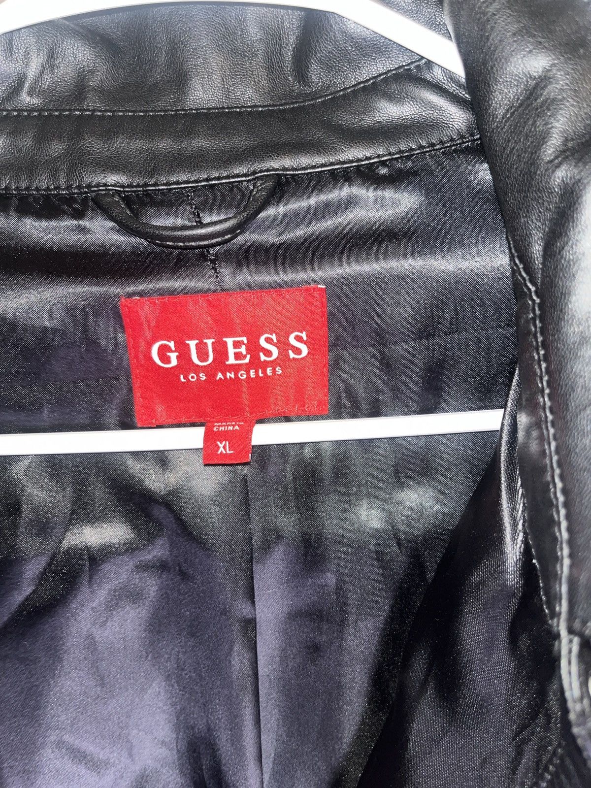Guess Black Guess leather jacket size xl Size XL / US 12-14 / IT 48-50 - 2 Thumbnail