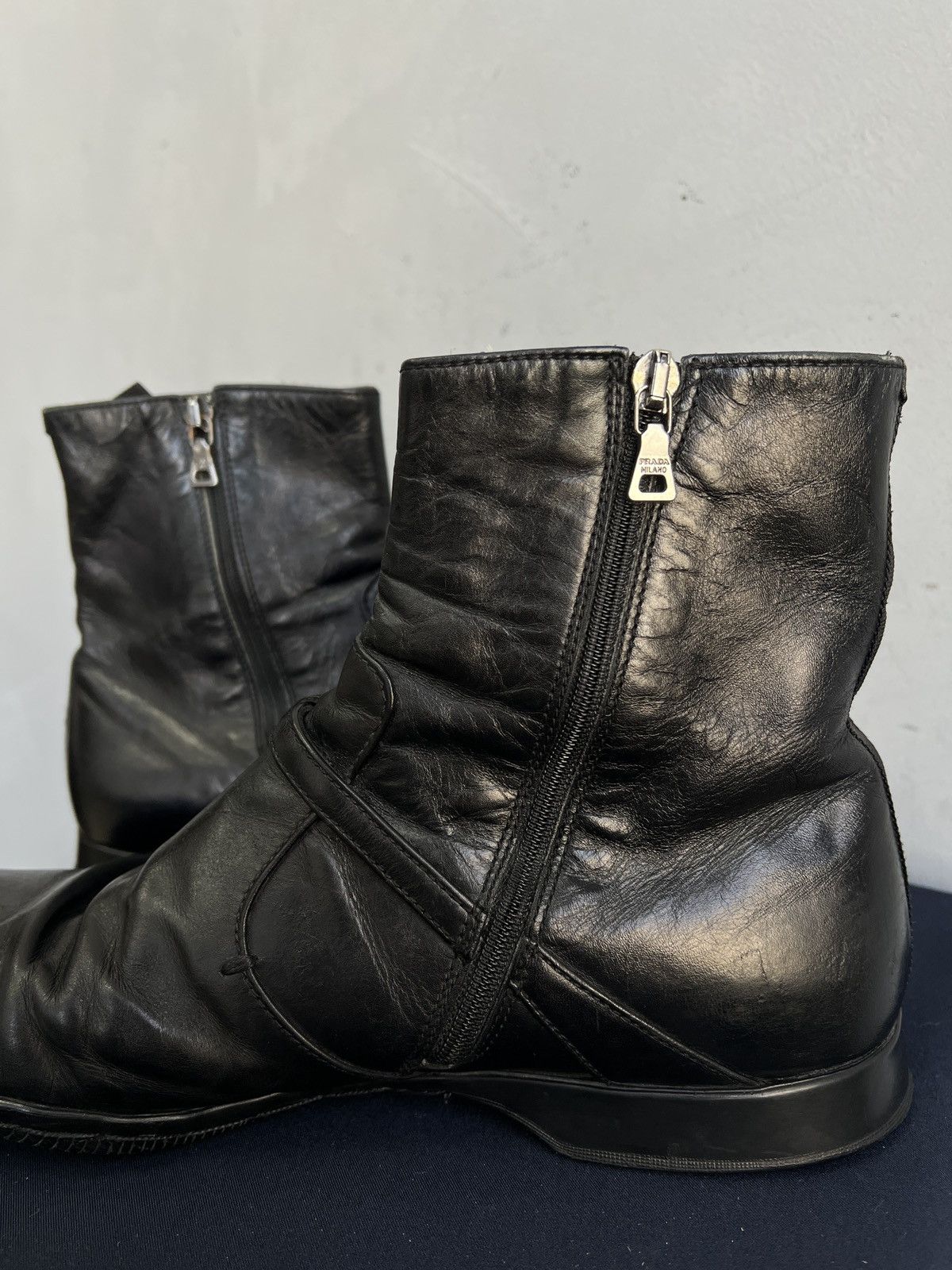 Prada Prada sport ankle moto boots hype avant garde y2k Size US 8.5 / EU 41-42 - 8 Thumbnail
