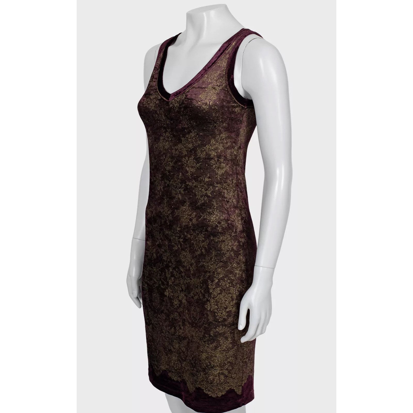 Jean Paul Gaultier Jean Paul Gaultier Soleil Gold Floral Dress - Size S Size S / US 4 / IT 40 - 2 Thumbnail