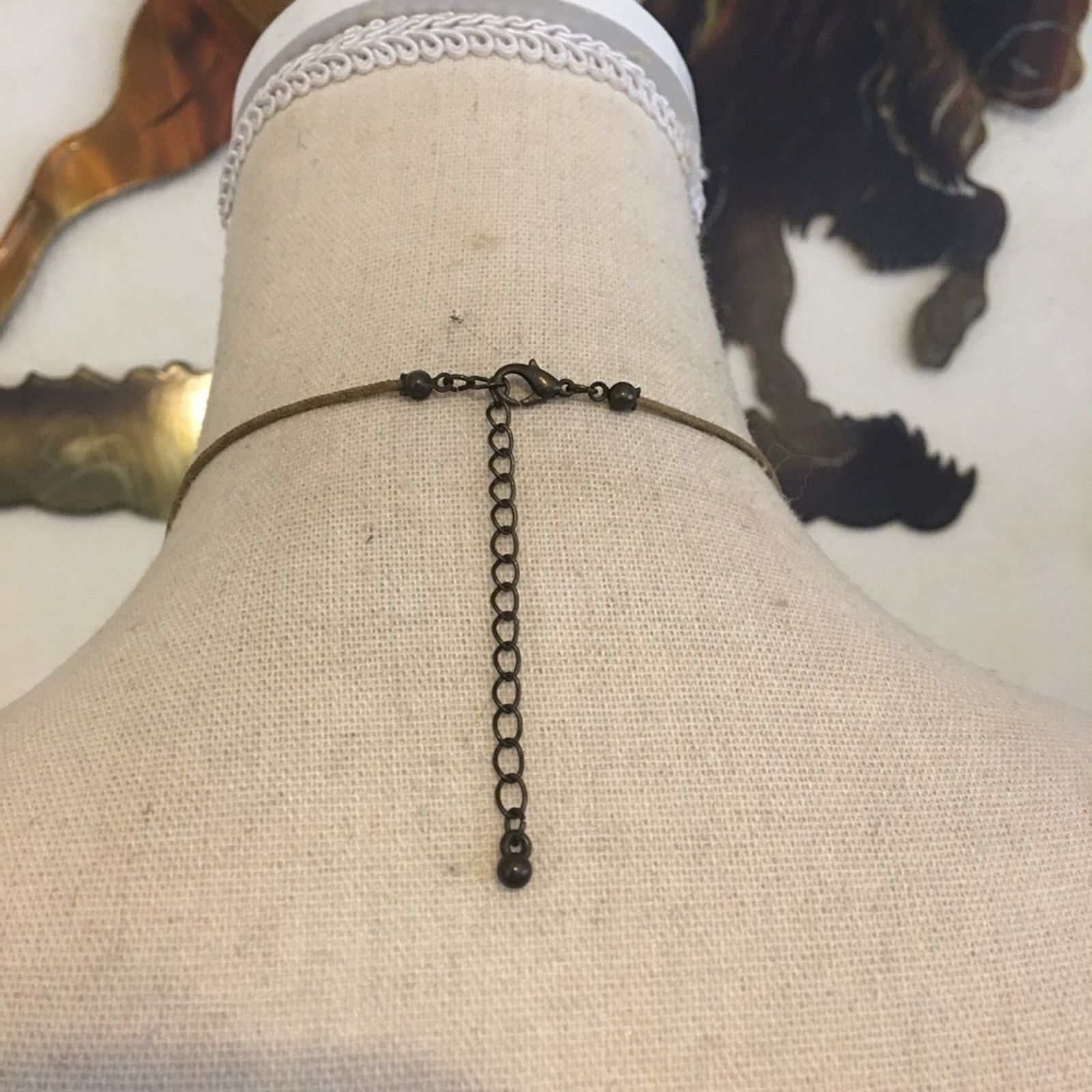 Vintage Vintage glass bead fabric cord long necklace Size ONE SIZE - 5 Thumbnail