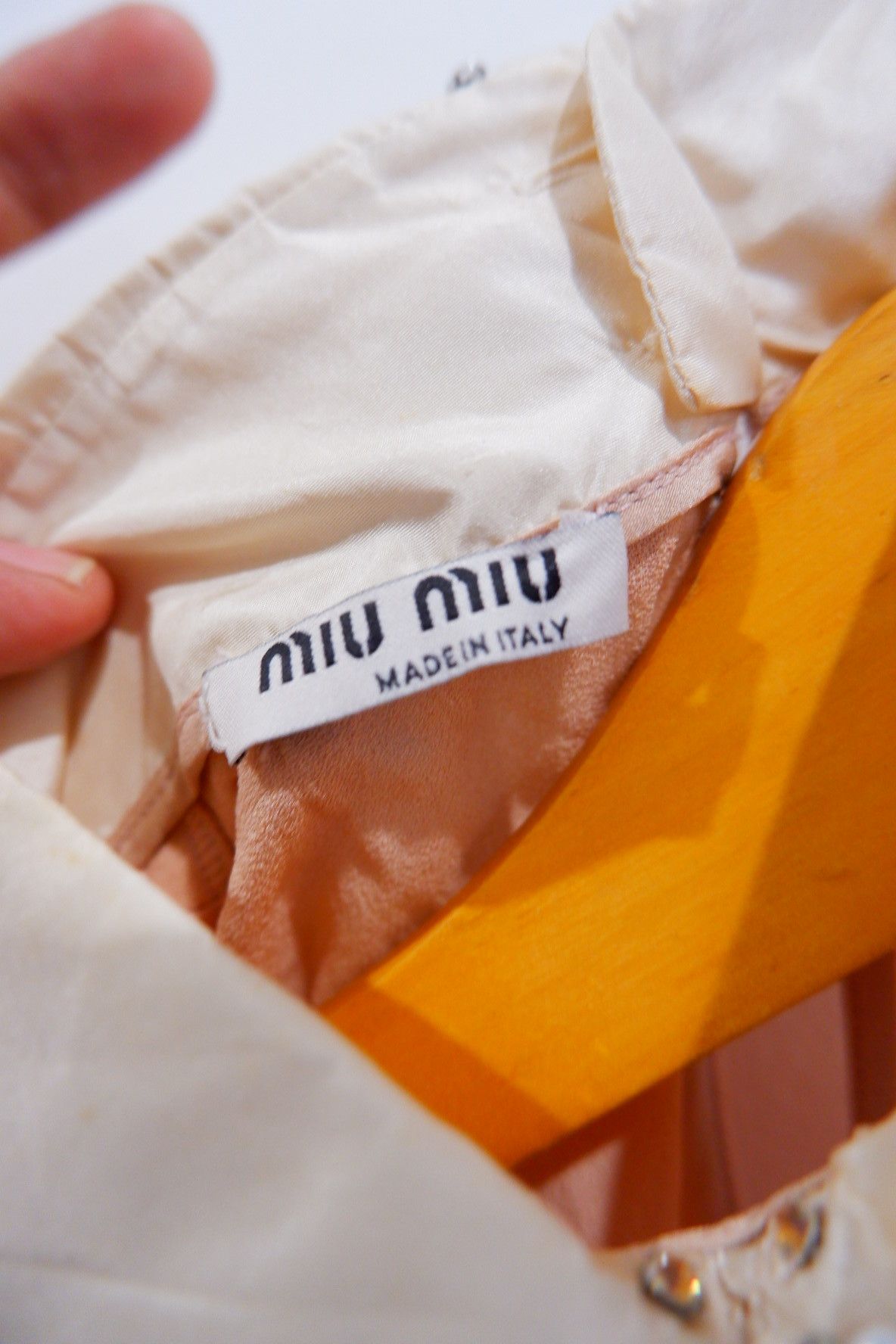 MIU MIU Beaded Silk Blouses Sleeveless