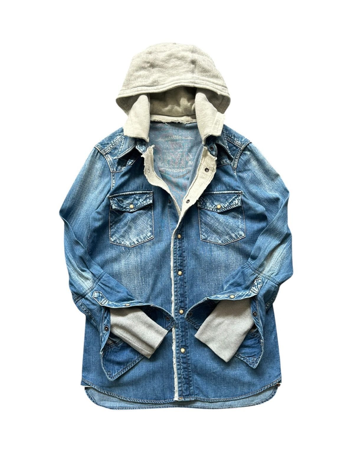 Le Grande Bleu (L.G.B.) 09/10AW - Charmcult '' Last Collection'' denim shirt Size US M / EU 48-50 / 2 - 2 Thumbnail