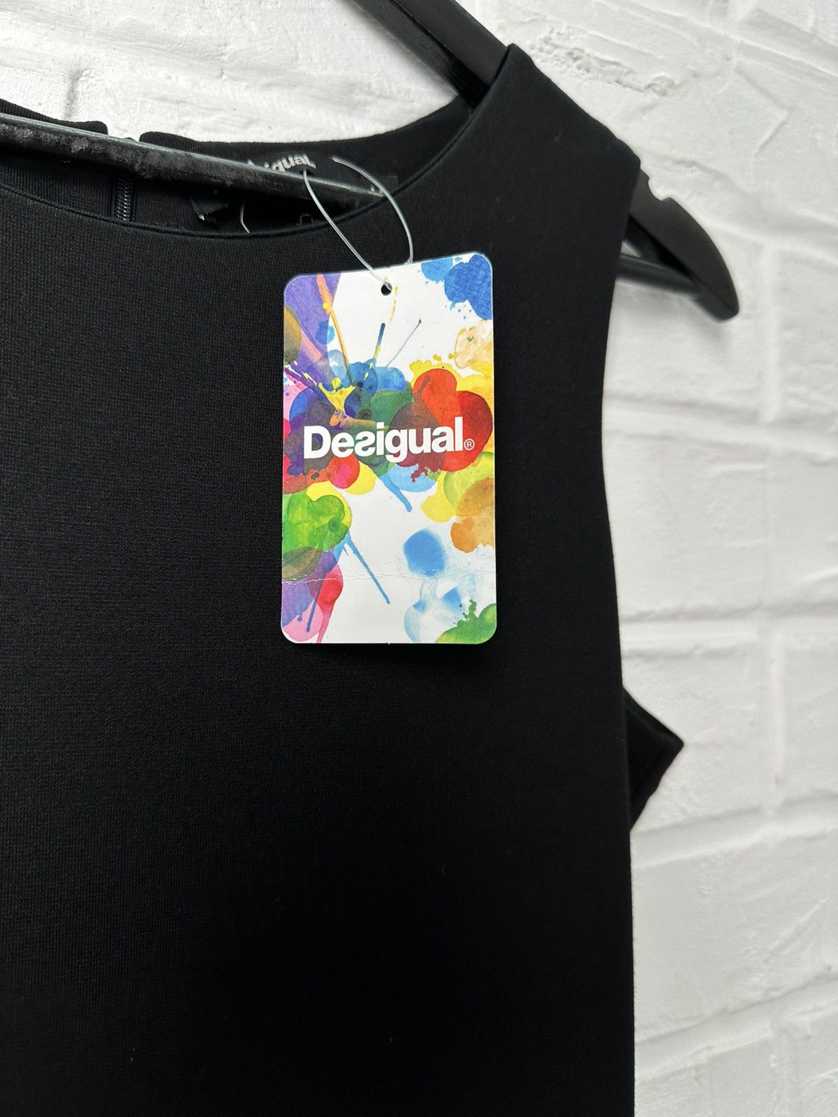 Desigual DESIGUAL Vest Goodbye Viscose Midi Dress Size M / US 6-8 / IT 42-44 - 4 Thumbnail