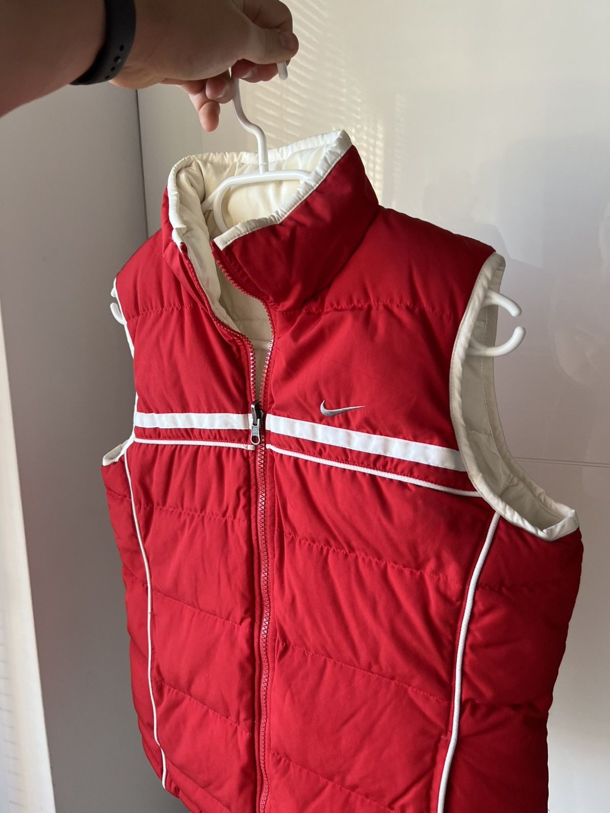 Vintage ‼️Vintage Embroidered Swoosh Logo Insulated Reversible Vest‼️ Size S / US 4 / IT 40 - 1 Thumbnail