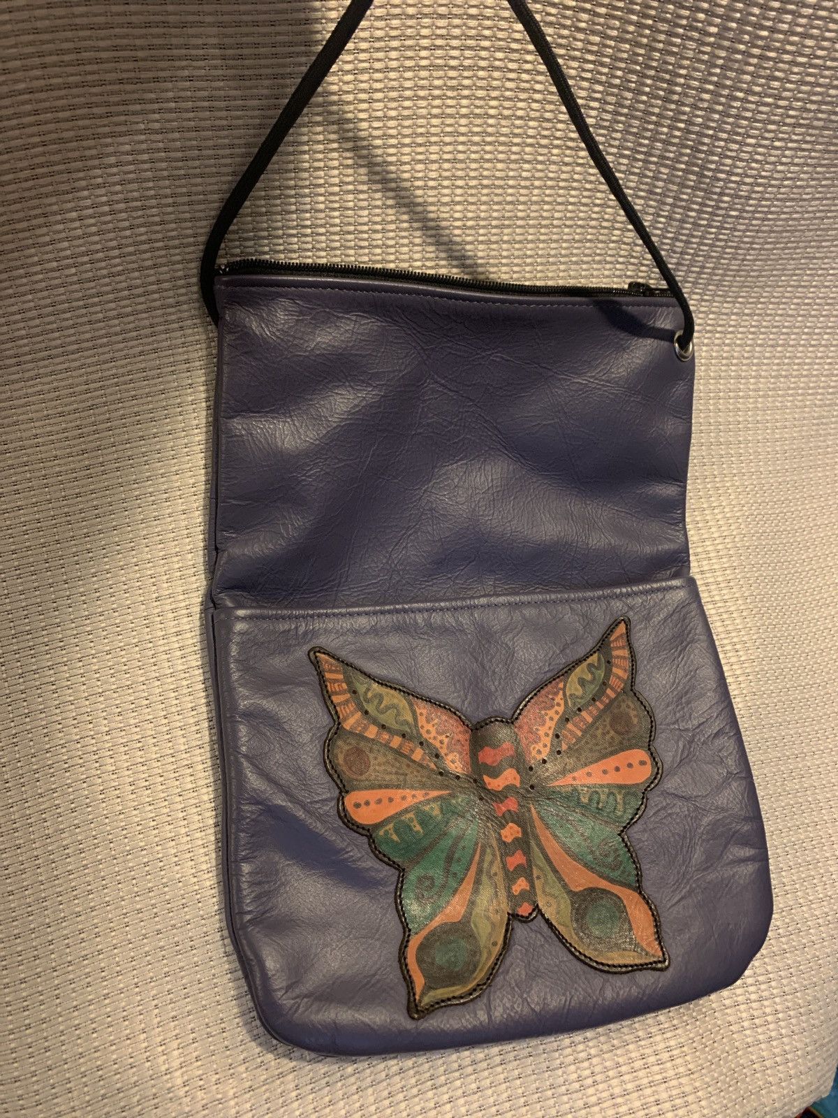 Other Butterfly Leather crossbody handmade zipper E.U.C Rare Size ONE SIZE - 7 Thumbnail