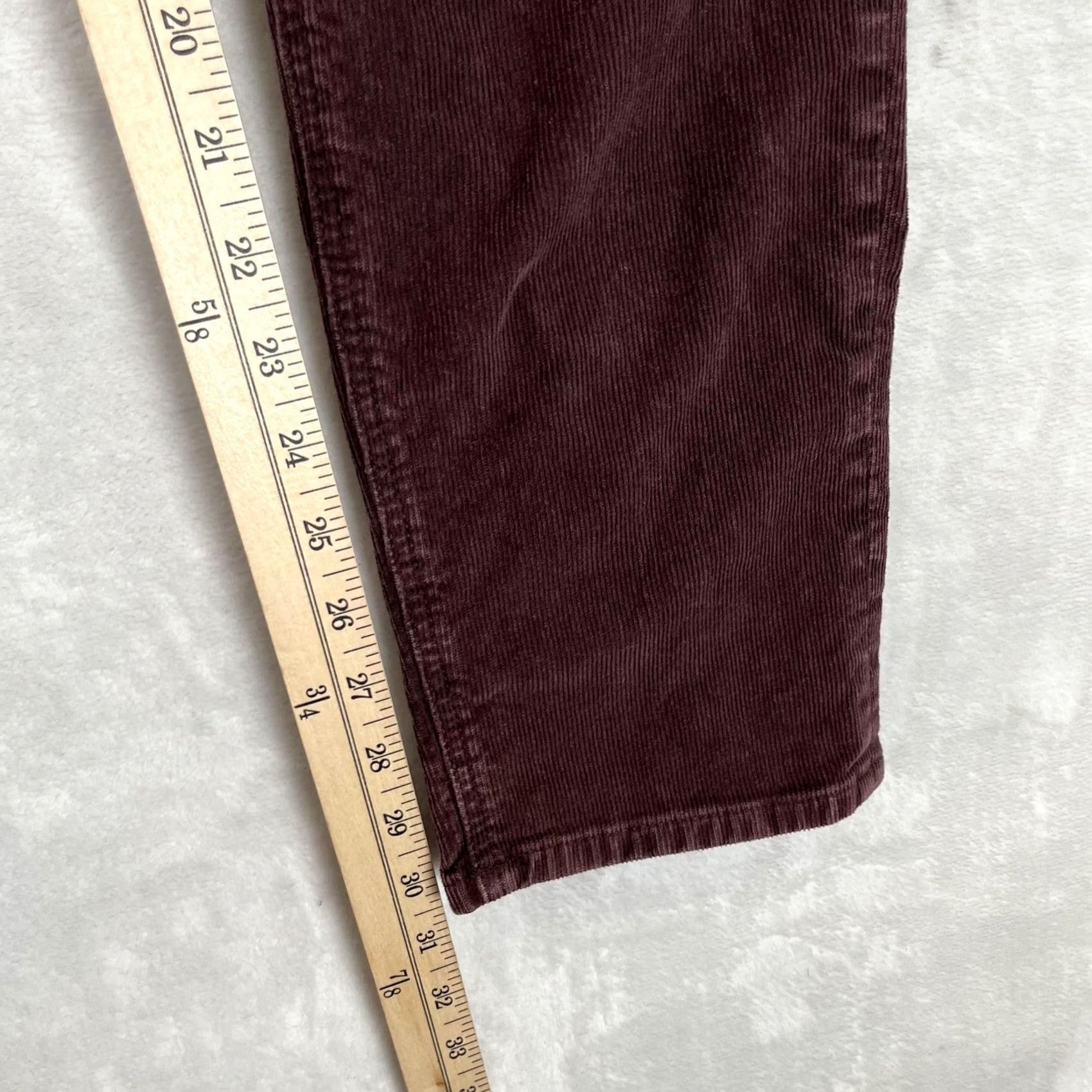 American Eagle Outfitters VINTAGE American Eagle Outfitters Pants Womens 0 Brown 90s Straight Corduroy Stretch Size 25" / US 0 / IT 36 - 2 Thumbnail