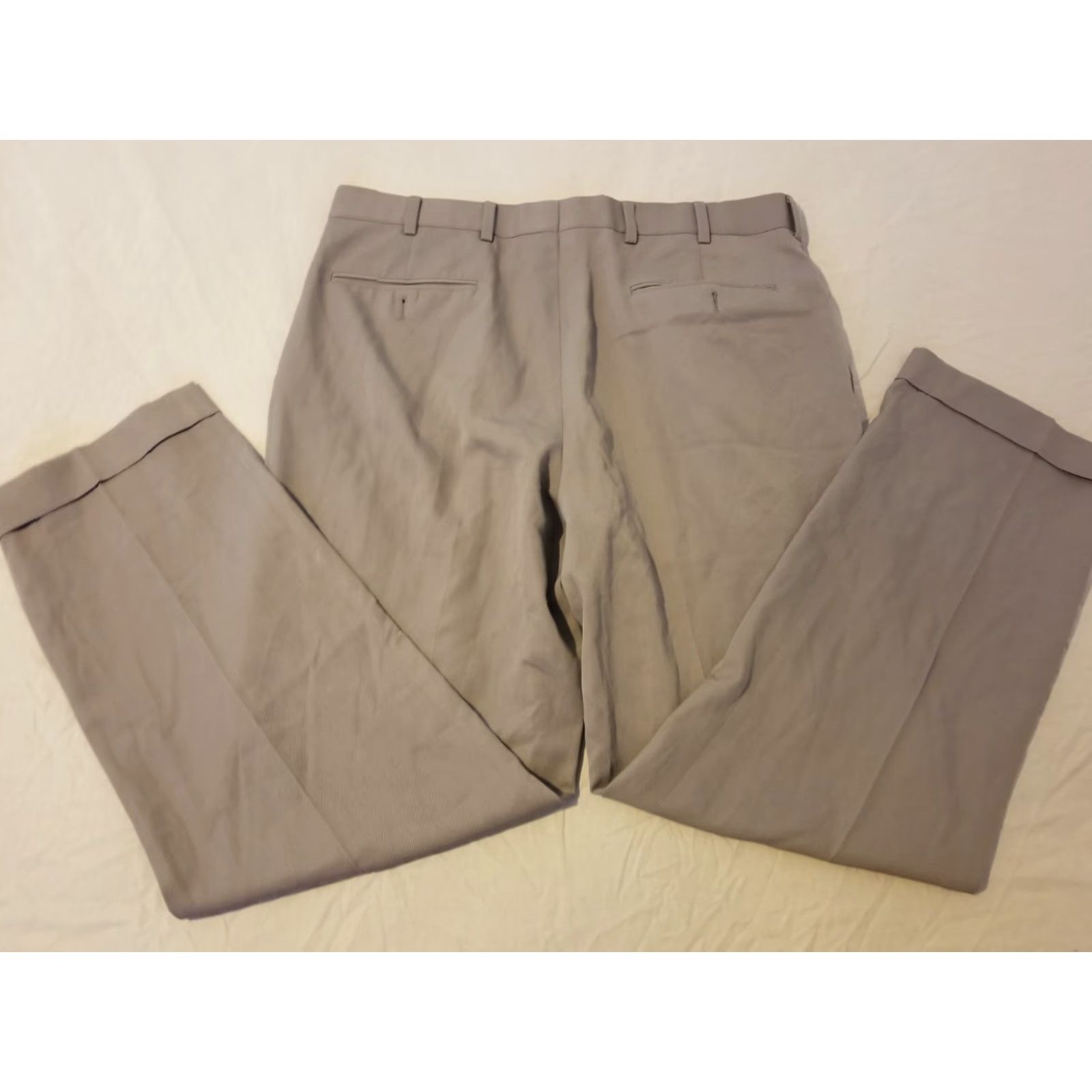 Brooks Brothers Brooks Brothers Clark Fit Advantage Chino Pants 36x32 Mens Regular Wool Beige Solid SlIash Pocket Zip Vintage No Size US 36 / EU 52 - 2 Thumbnail