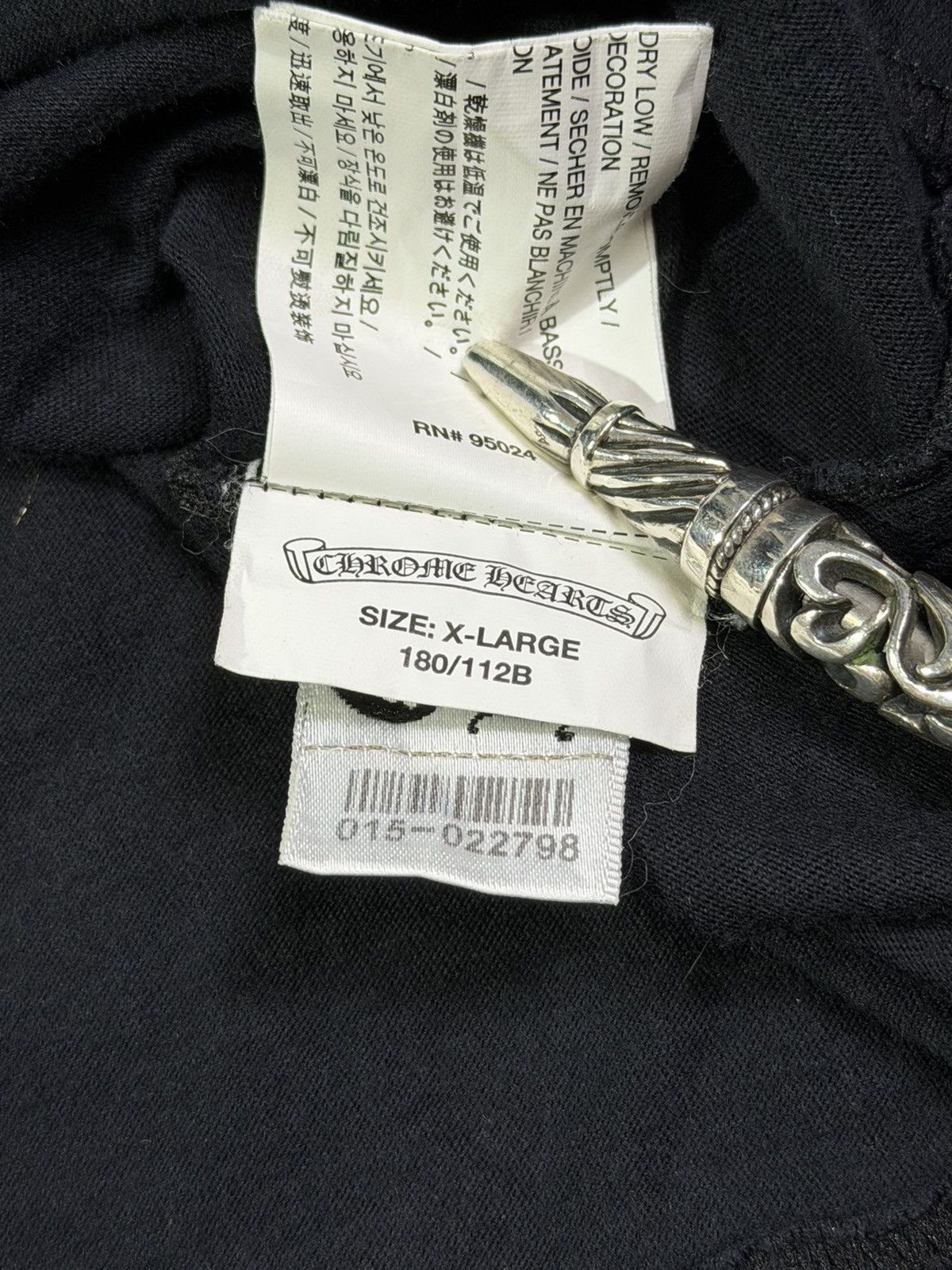 Chrome Hearts Shoulder Script Tonal Dagger Size US XL / EU 56 / 4 - 12 Thumbnail