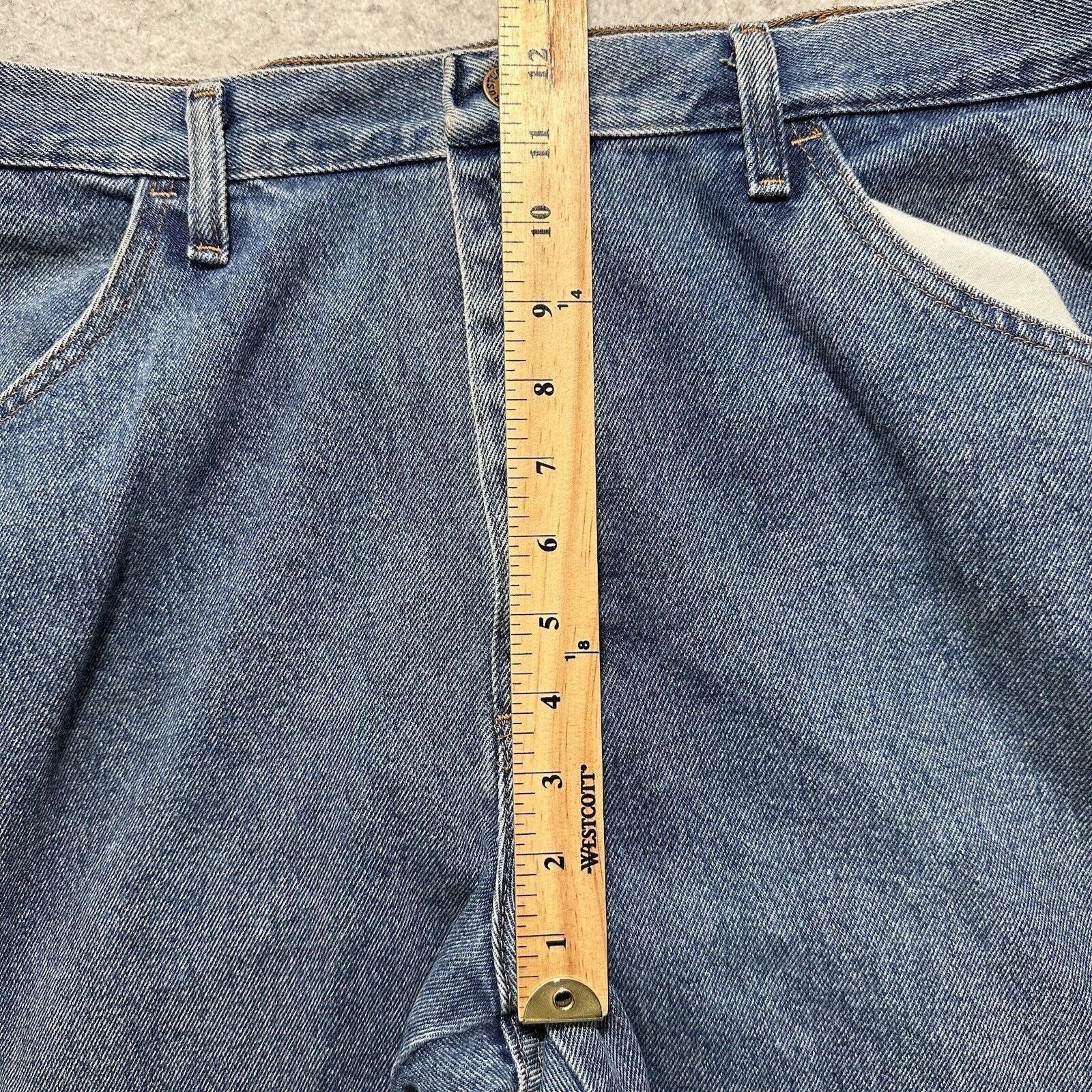 Wrangler Vintage Wrangler Rustler 38x29 Straight Leg Denim Blue Jeans Size US 38 / EU 54 - 13 Thumbnail
