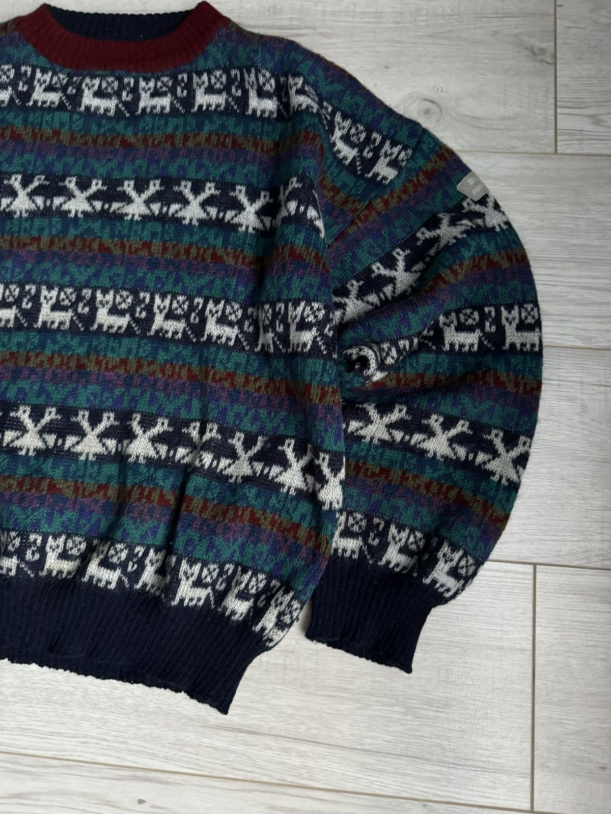 Puma × Vintage Vintage Puma Wool Sweater made in Italy Aztec Navajo style Size US M / EU 48-50 / 2 - 2 Thumbnail