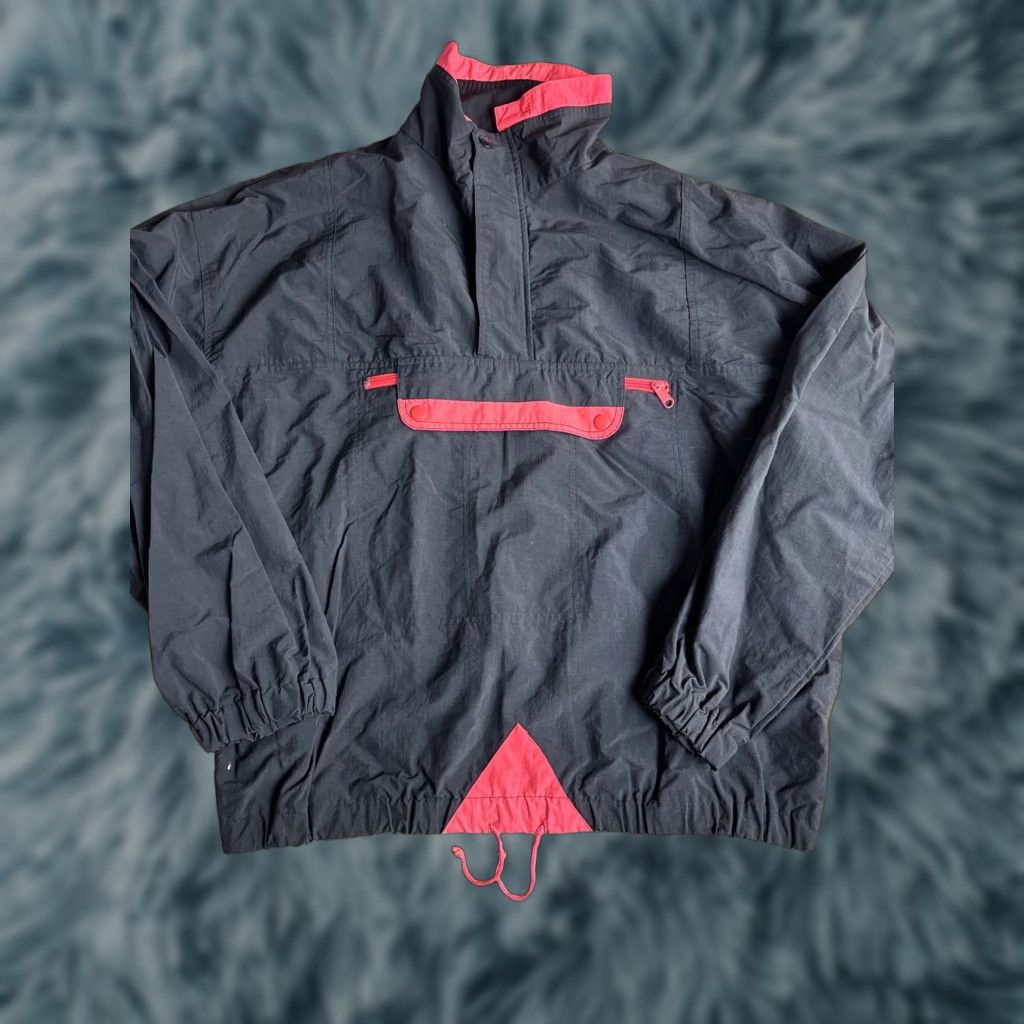Pinko VINTAGE Beach BLVD Anorak Windbreaker Jacket Sz M/L Black Pink 80s Men L Jacket Size US L / EU 52-54 / 3 - 1 Thumbnail