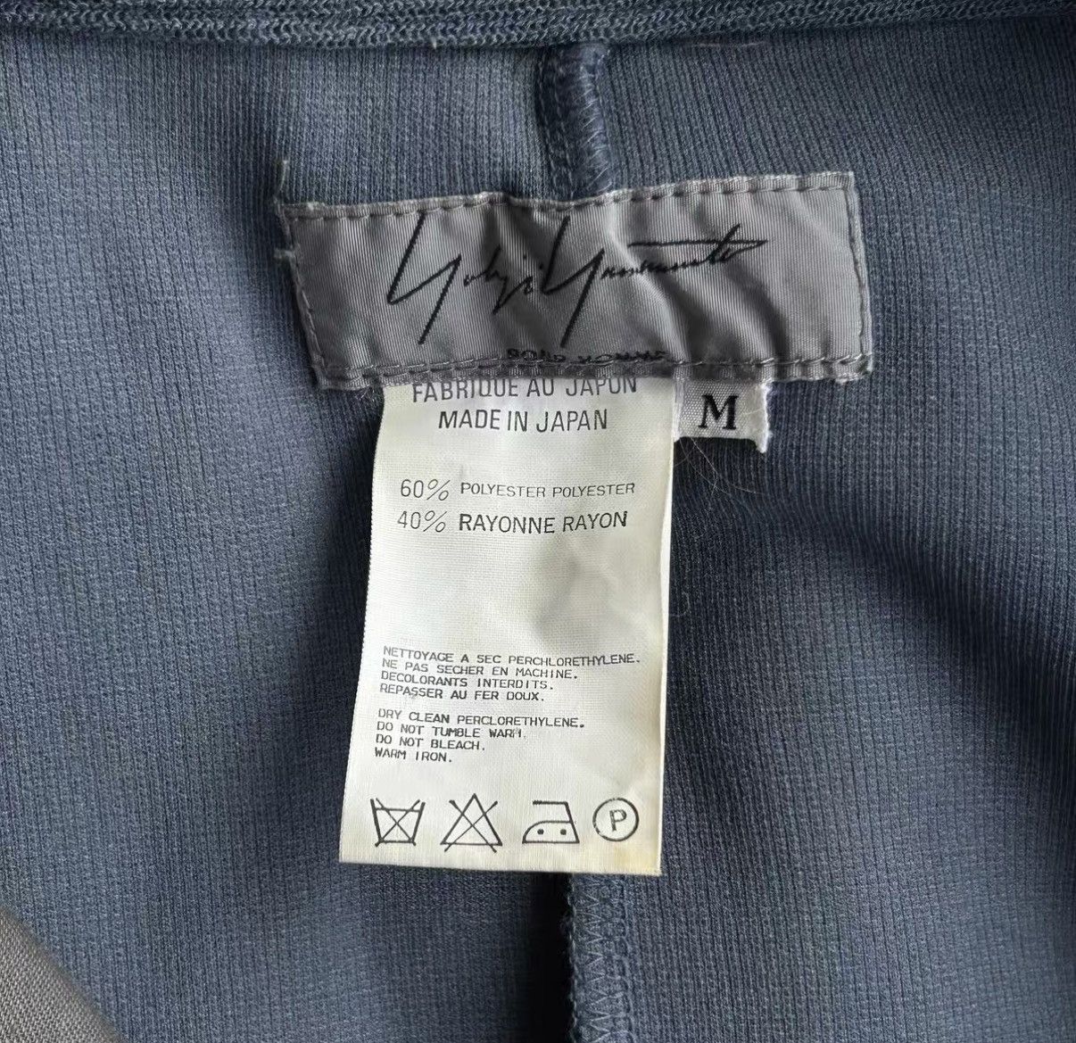 Yohji Yamamoto Yohji Yamamoto 98ss Haze Blue Zip Short Sleeve Jacket K4 Size US M / EU 48-50 / 2 - 5 Thumbnail