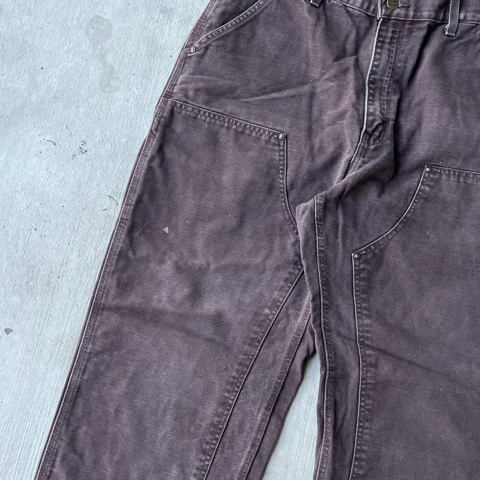 Carhartt × Vintage Carhartt brown double knee work wear carpenter pants Size US 35 - 3 Thumbnail