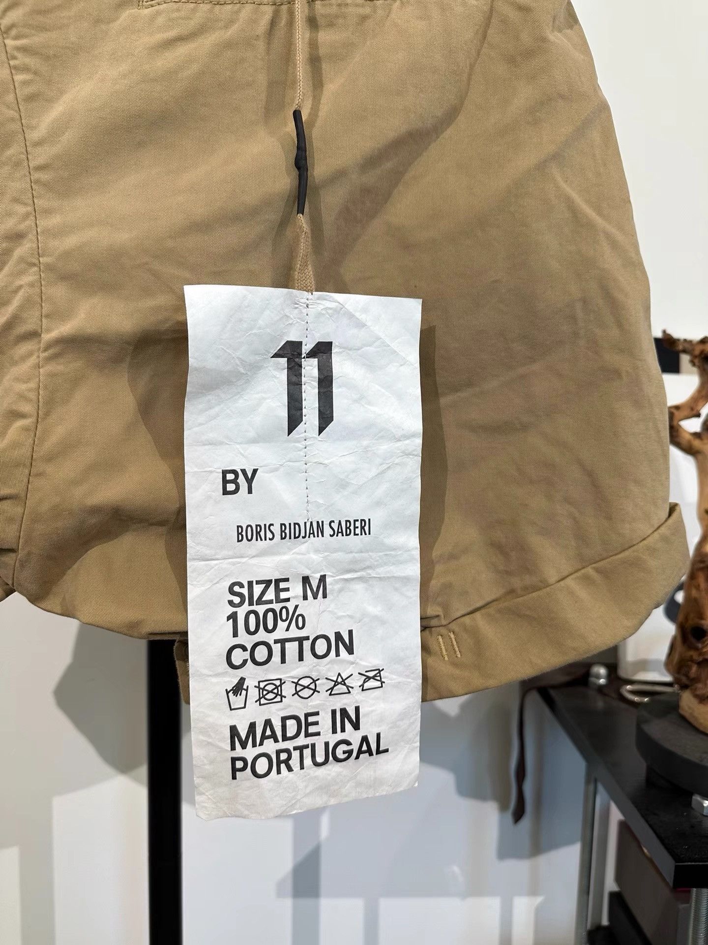 11 By Boris Bidjan Saberi 11by BBS P5 Khaki 5-Pocket Shorts K35 Size US 33 - 8 Thumbnail