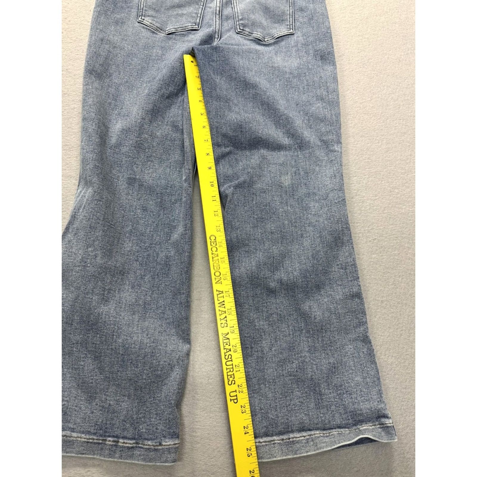 Spanx Spanx Jeans Womens L Light Blue Pull On Flare Bootcut Stretch Denim Jean-ish Size 36" / US 14 / IT 50 - 7 Thumbnail