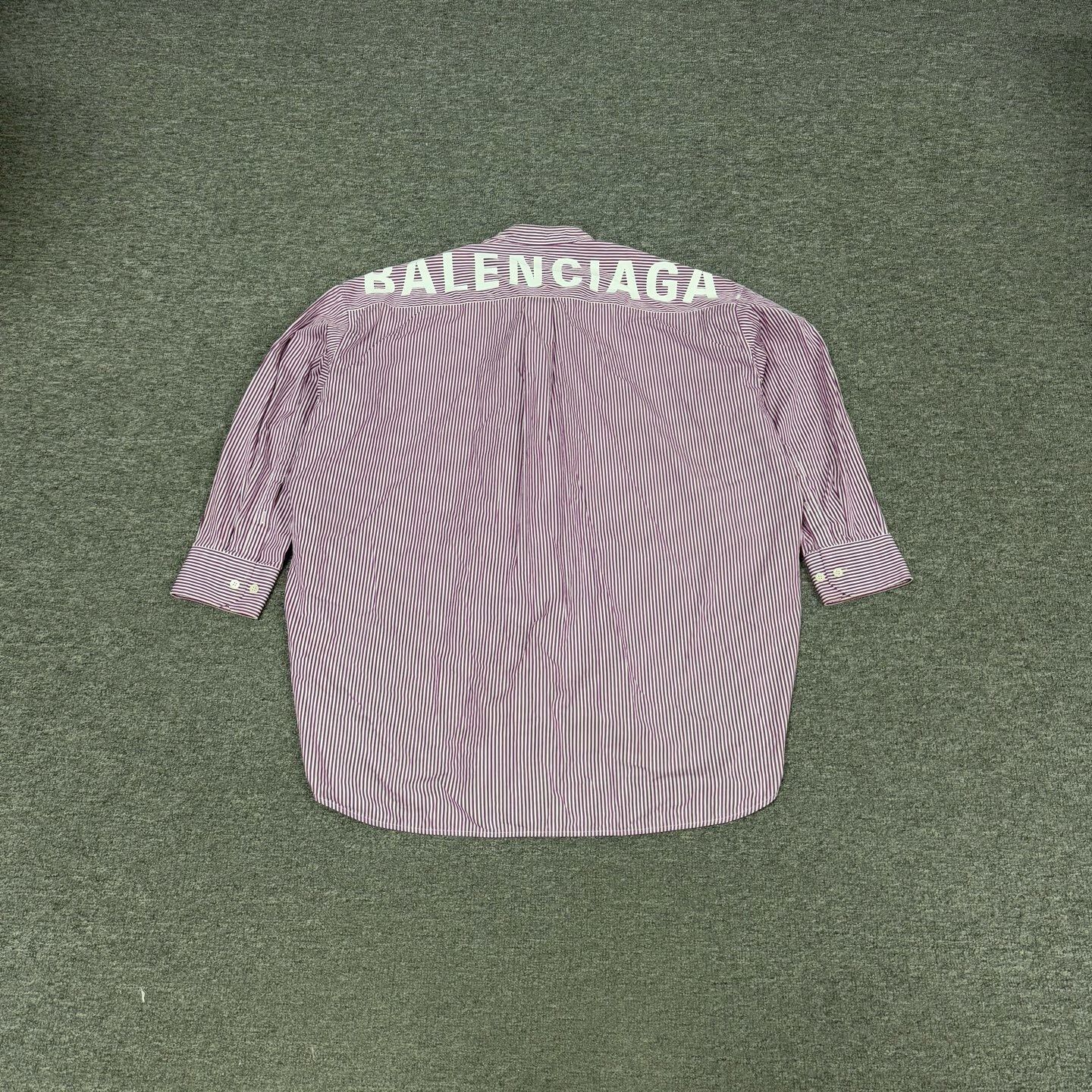 Balenciaga balenciaga stripes logo shirt size 38 Size US M / EU 48-50 / 2 - 3 Thumbnail