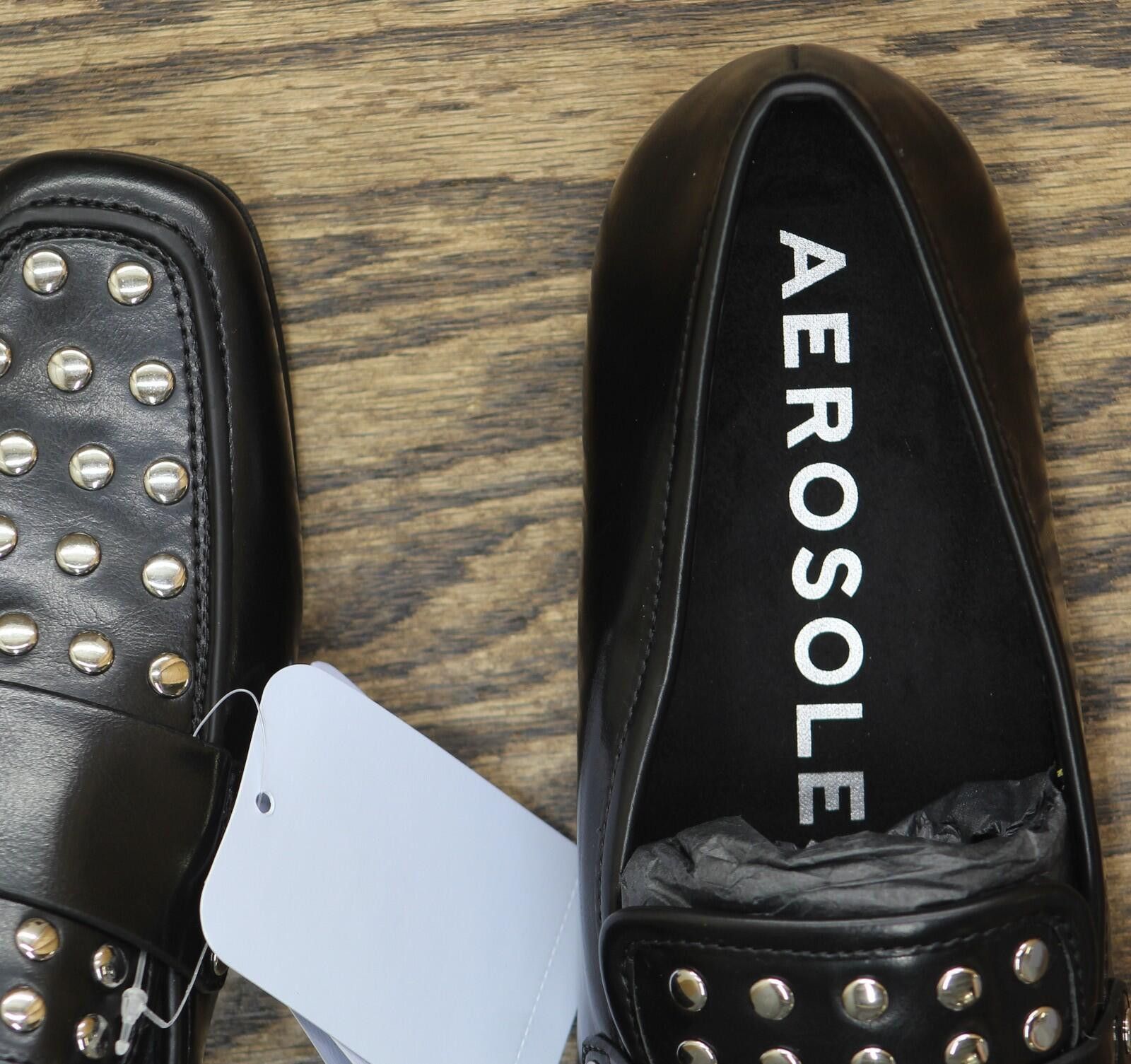 Other Aerosoles Tailored Loafer Faux Leather Black / Silver 8m Size US 8 / IT 38 - 6 Thumbnail