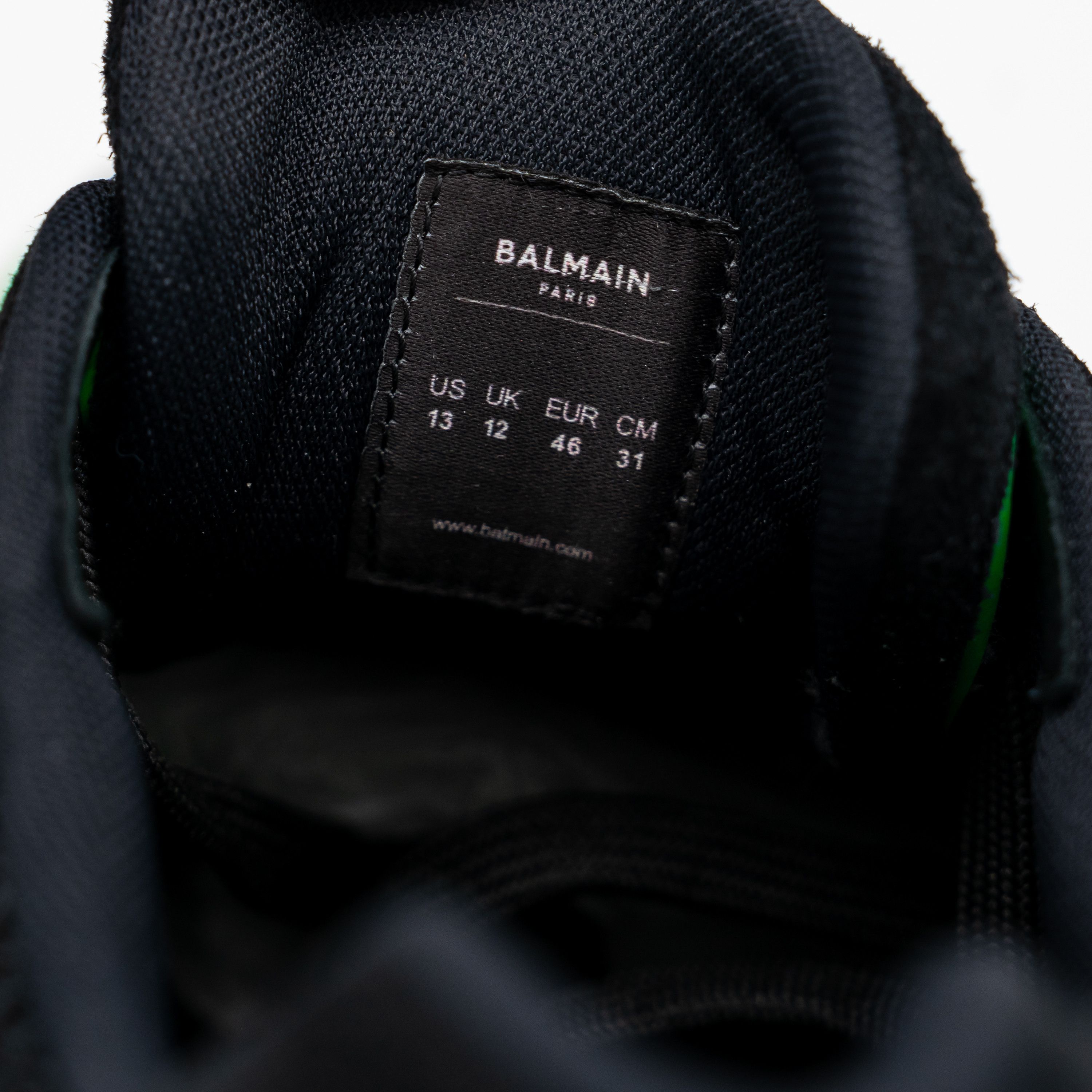 Balmain 46 13 US Balmain B-East White Black Green Blue Sneakers Size US 13 / EU 46 - 12 Thumbnail