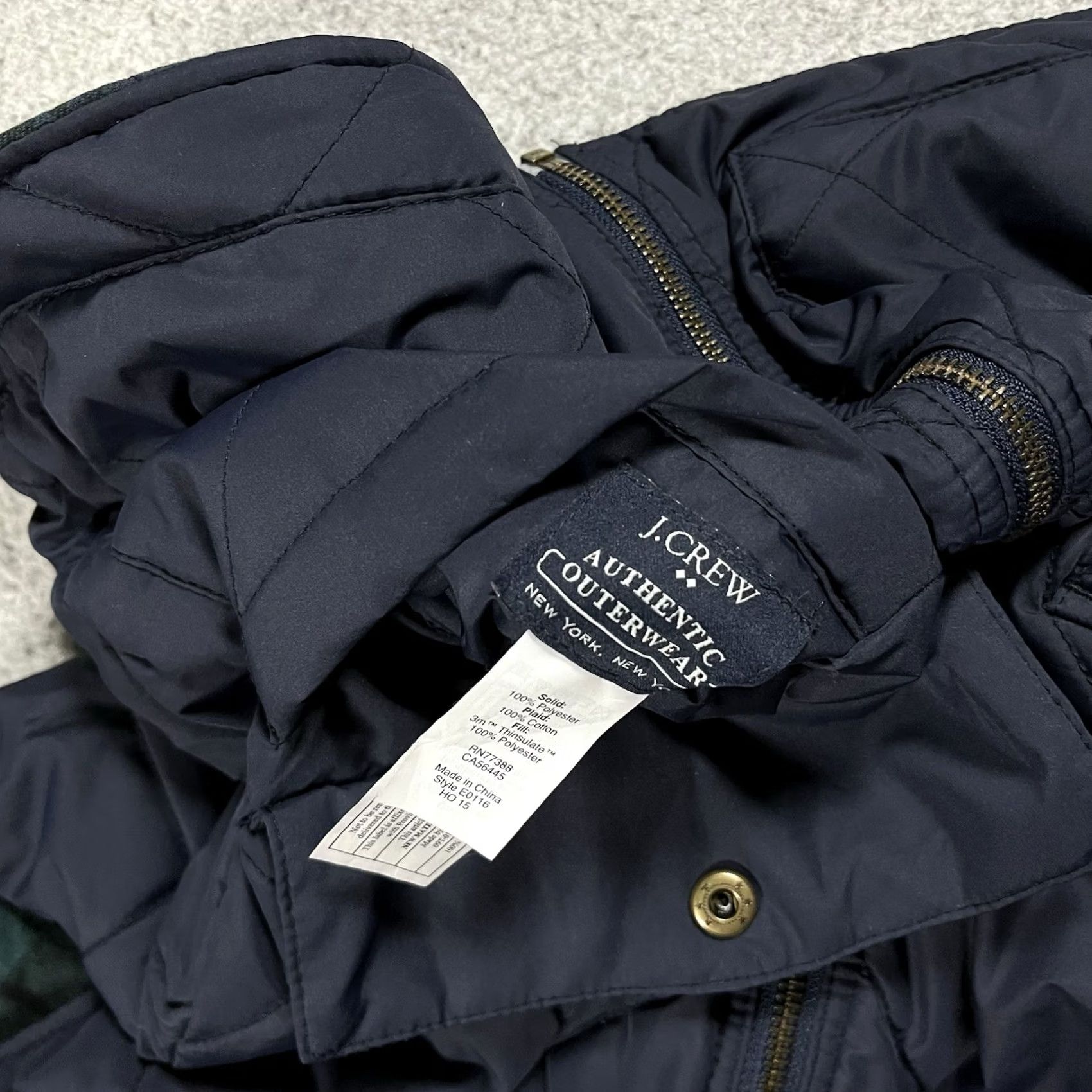 J.Crew J.CREW Vest Mens S Blue Diamond Quilted Reversible Full Zip Thinsulate Winter Fall Spring Insulated Pockets Outdoors Classic Preppy Size US S / EU 44-46 / 1 - 7 Thumbnail