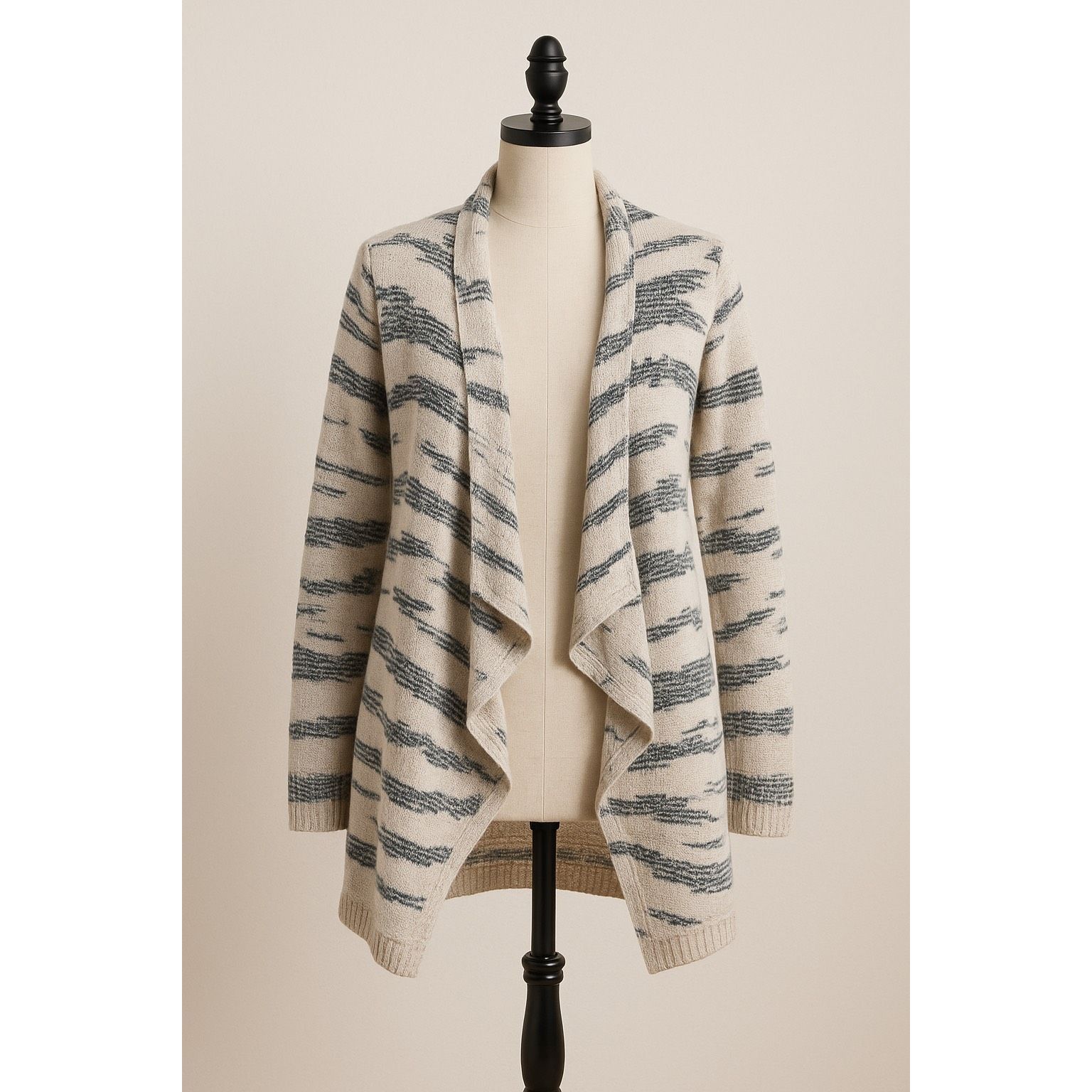 Lucky Brand Lucky Brand Striped Open Knit Cardigan S Size S / US 4 / IT 40 - 1 Thumbnail