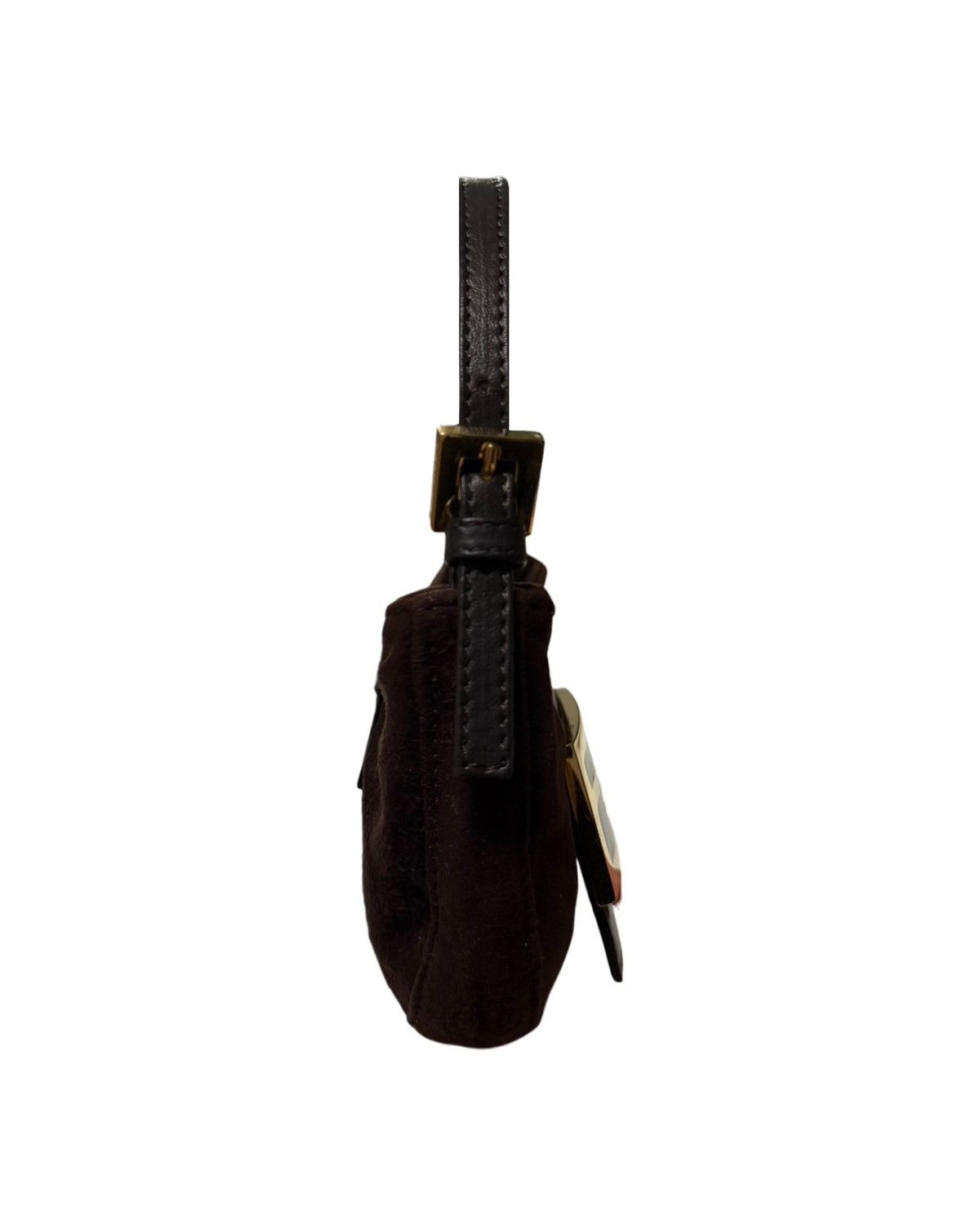 Fendi FENDI Spring Summer 1999 Suede & Leather Mini Croissant Bag Size ONE SIZE - 3 Thumbnail