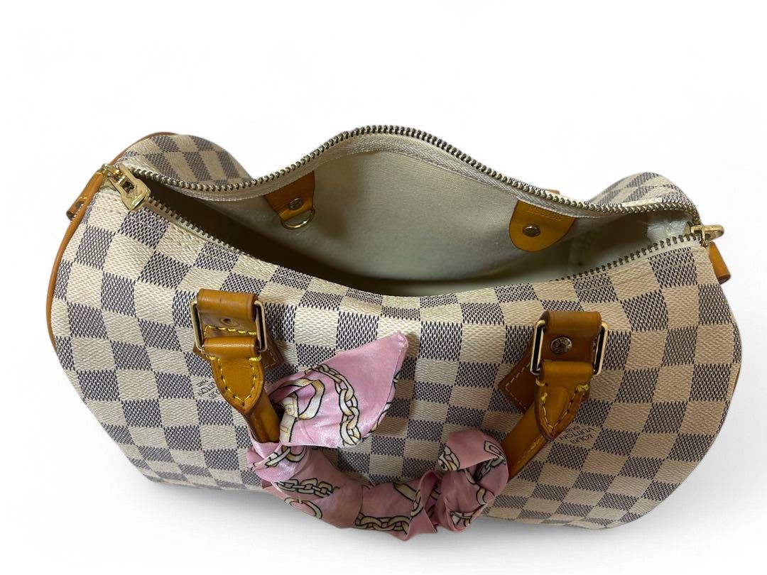 Louis Vuitton Louis Vuitton - Check Print Speedy 30 Handbag Boston Size ONE SIZE - 4 Thumbnail