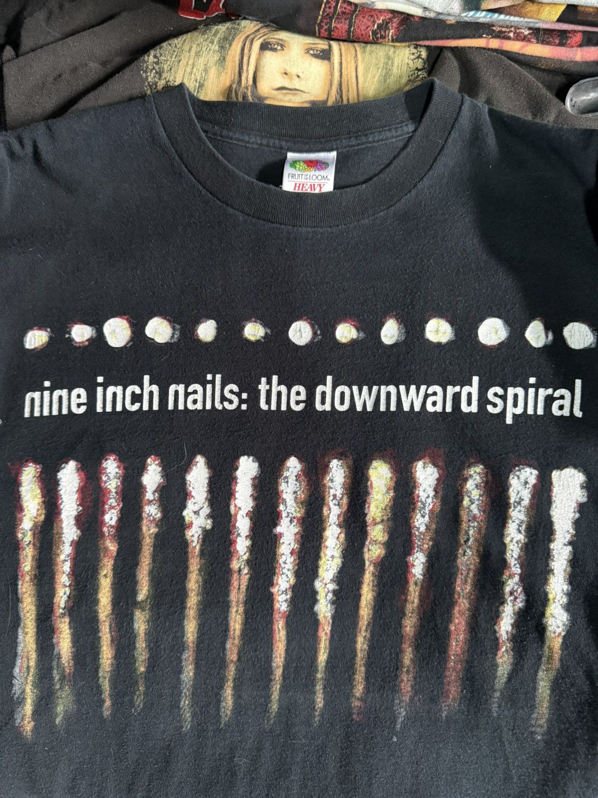 Band Tees NINE INCH NAILS Retro block 90’s “The Downward Spiral” Size US M / EU 48-50 / 2 - 1 Thumbnail
