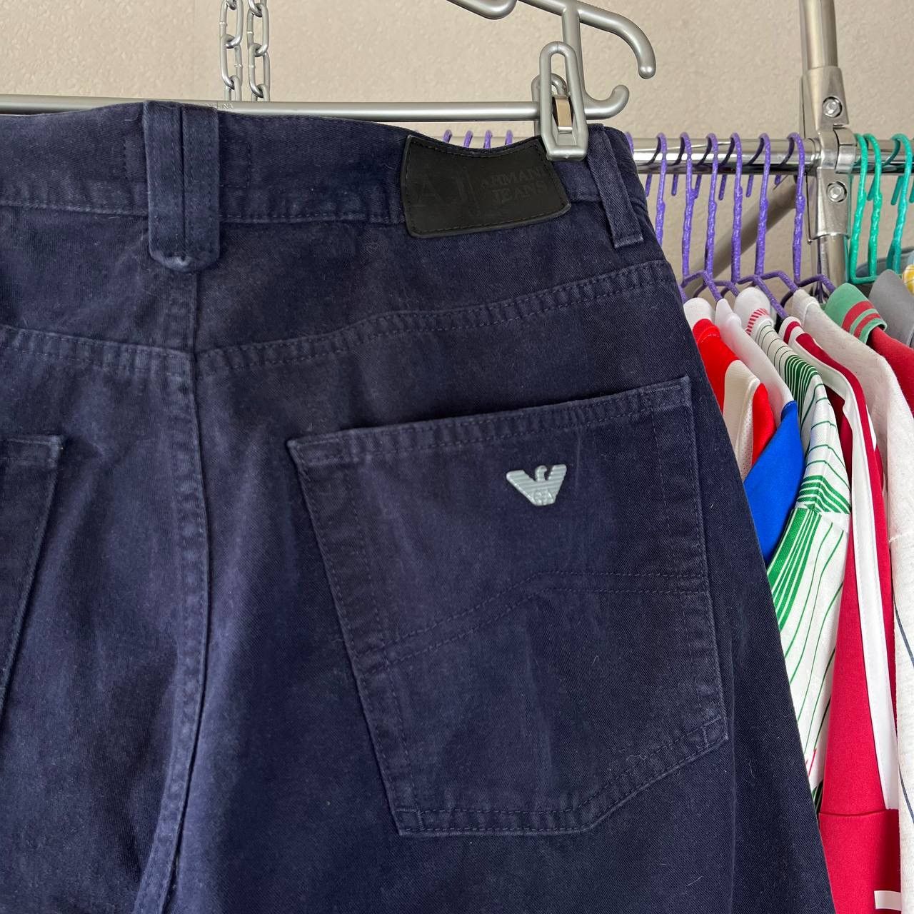 Armani × Designer × Vintage Vintage Armani Jeans Denim Navy Blue Pants Size 32 Size US 32 / EU 48 - 4 Thumbnail