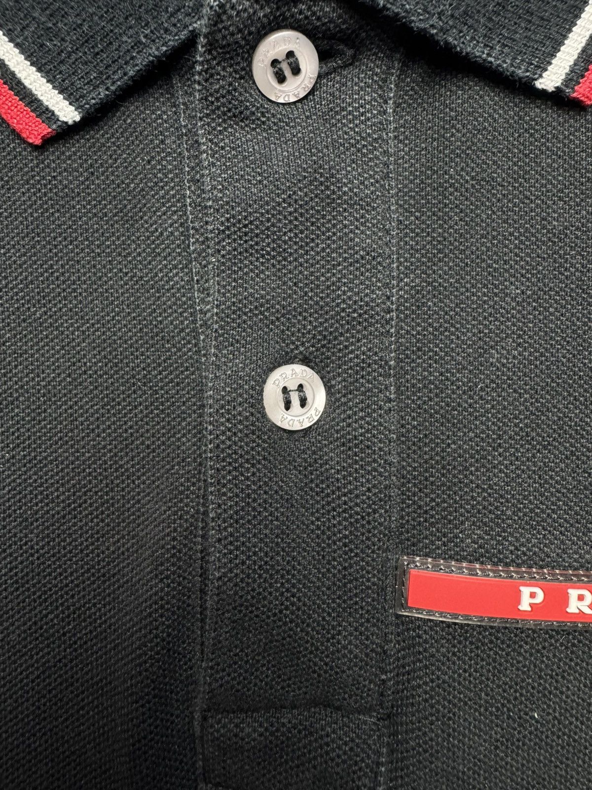 Prada Prada Linea Rossa Pique Polo Shirt Size US M / EU 48-50 / 2 - 6 Thumbnail
