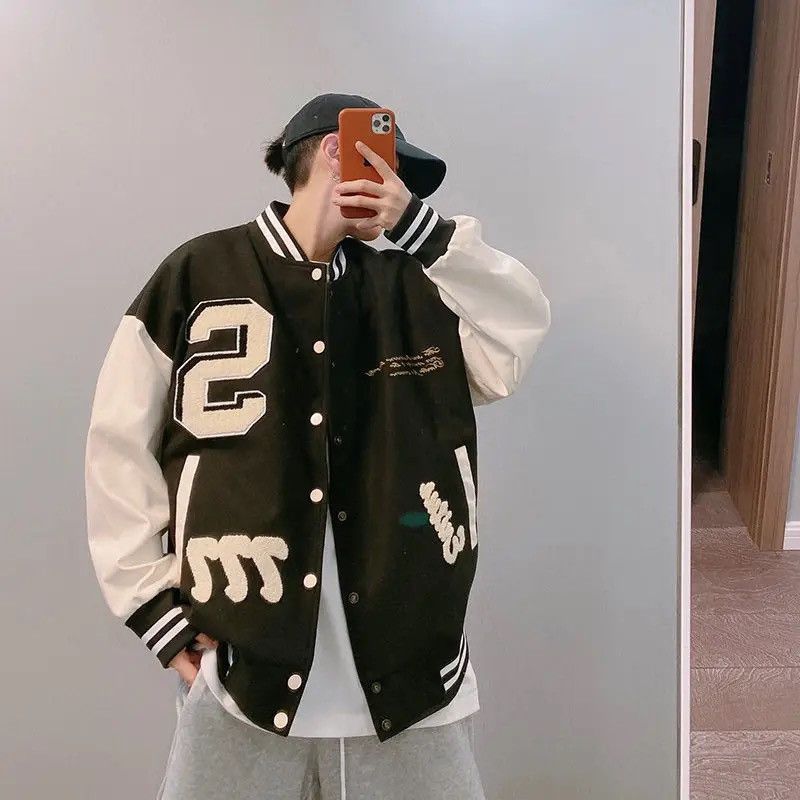 Japanese Brand × Vintage Embroidered Patchwork Varsity Jacket Bomber Size US L / EU 52-54 / 3 - 2 Thumbnail