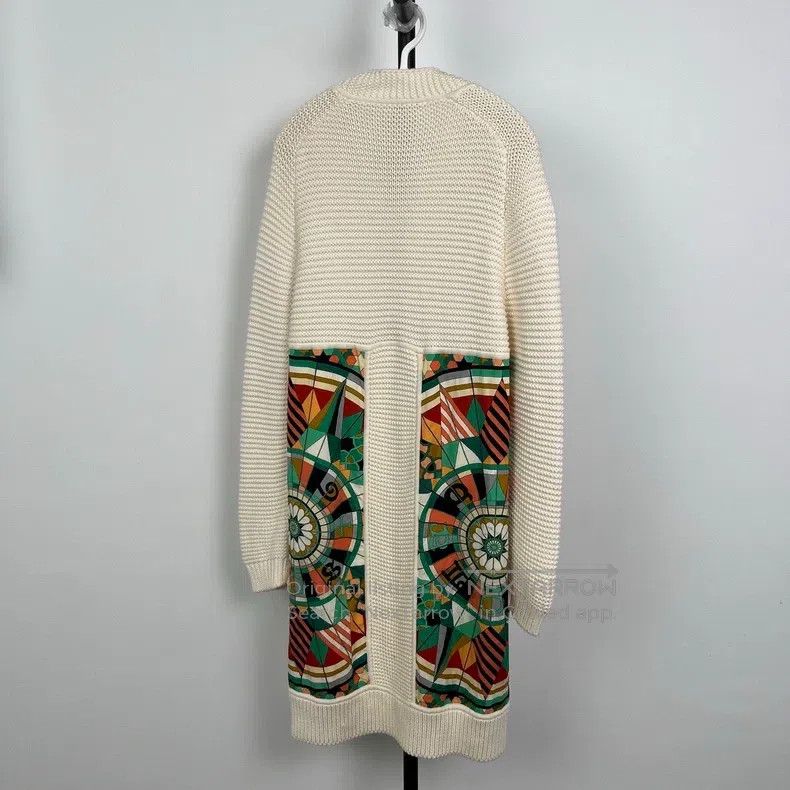 Hermes Hermes Long-length colorful knitted cardigan Size XS / US 0-2 / IT 36-38 - 2 Thumbnail