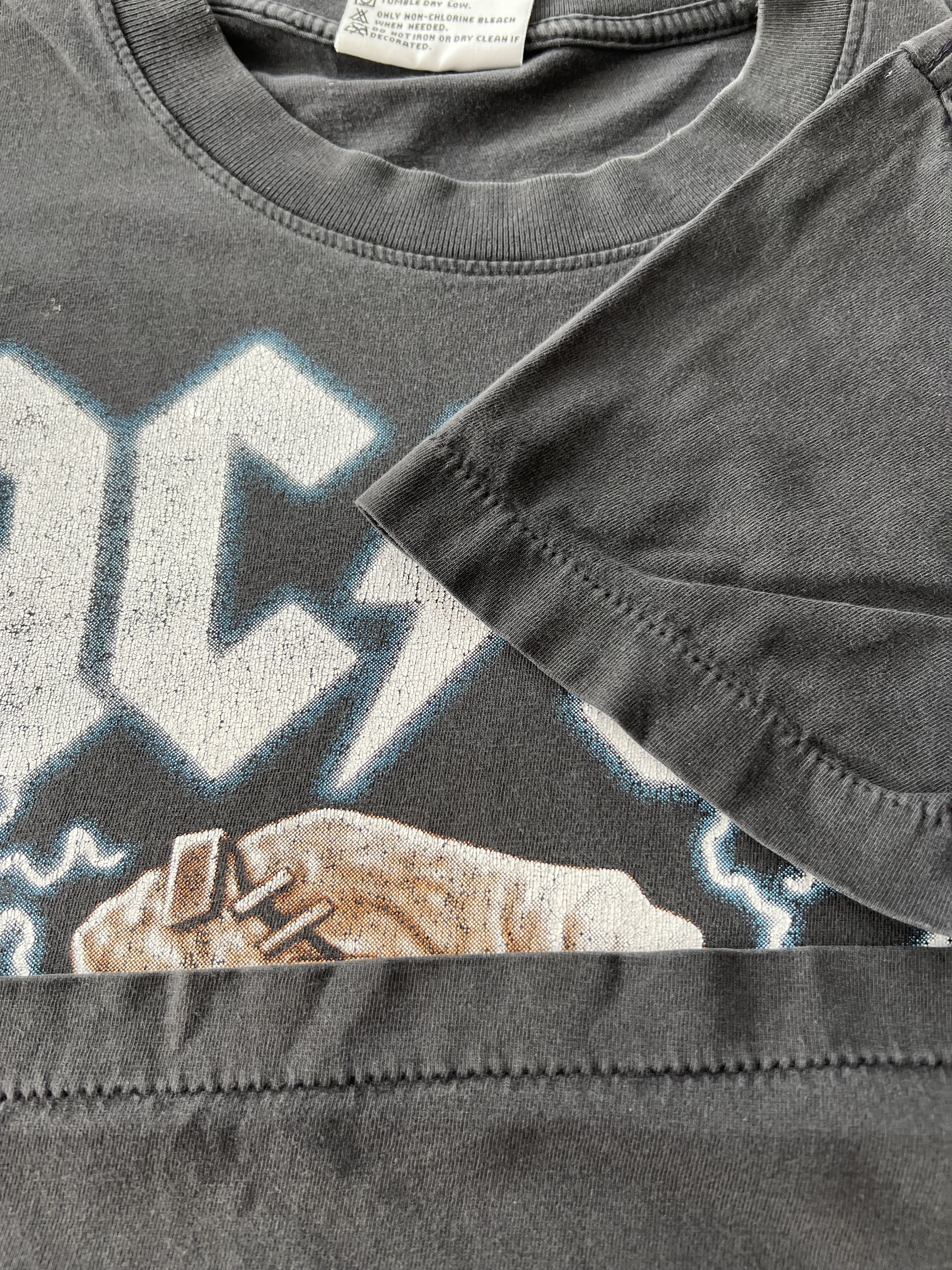 Band Tees Vintage 90s AC/DC Meltdown Frankenstein Lightning T-shirt Size US M / EU 48-50 / 2 - 12 Thumbnail