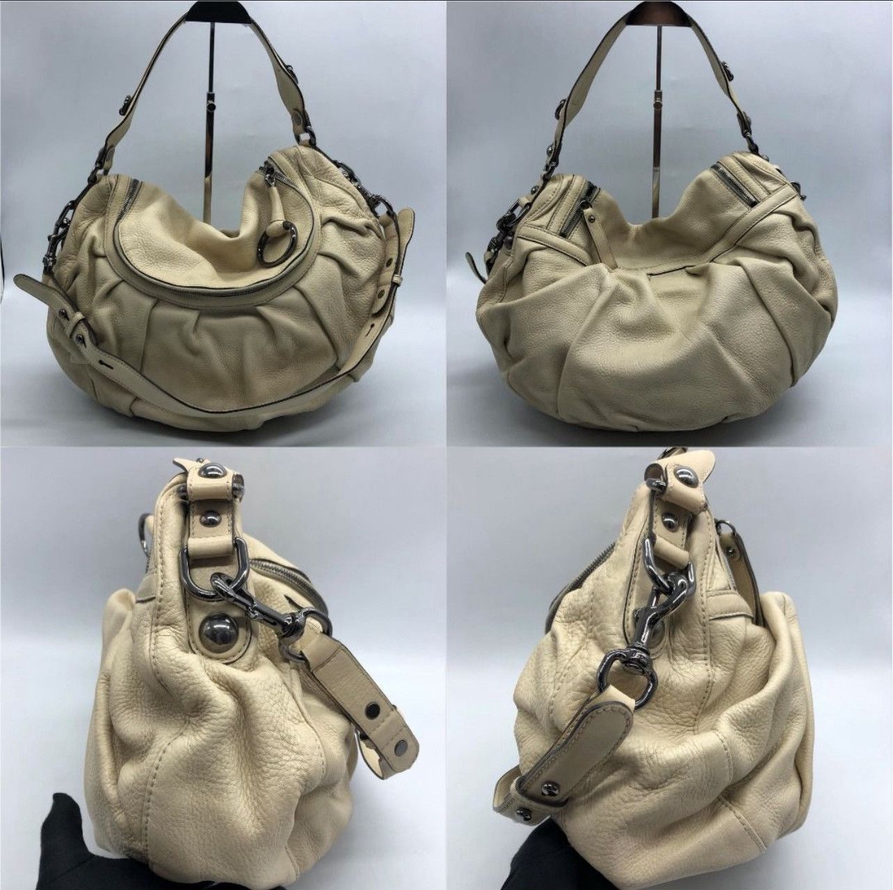Gucci Gucci ivory leather icon hobo bag cream Size ONE SIZE - 3 Thumbnail