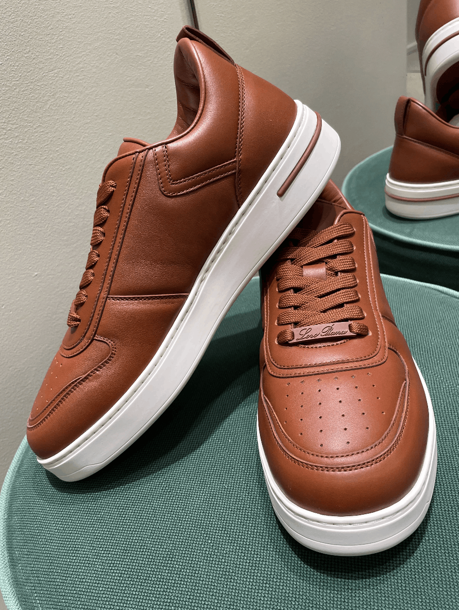 Loro Piana o1srvl11e0325 Newport Walk Sneakers in Brown Size US 9 / EU 42 - 4 Thumbnail