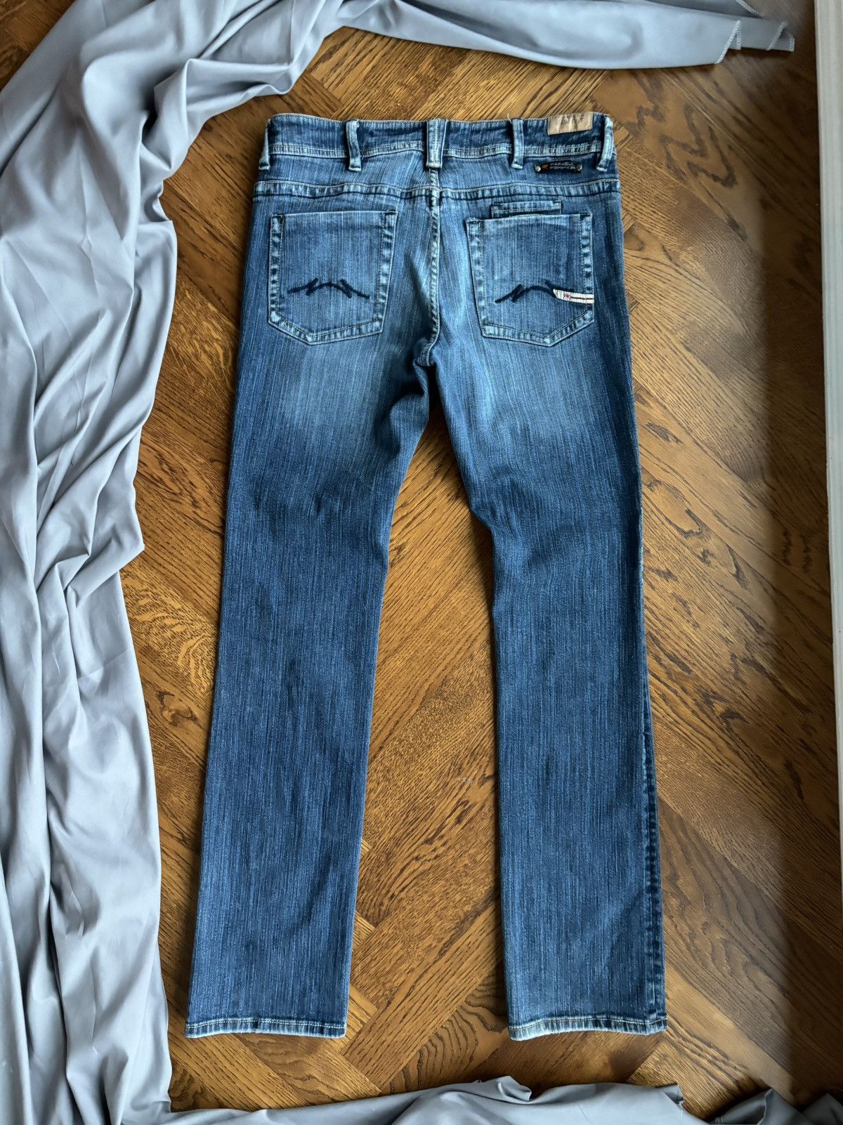 Parasuco × Rocawear × Vintage 1990s Vintage Parasuco Jeans 2000s Y2K Denim Punk Faded Goth Size US 32 / EU 48 - 3 Thumbnail