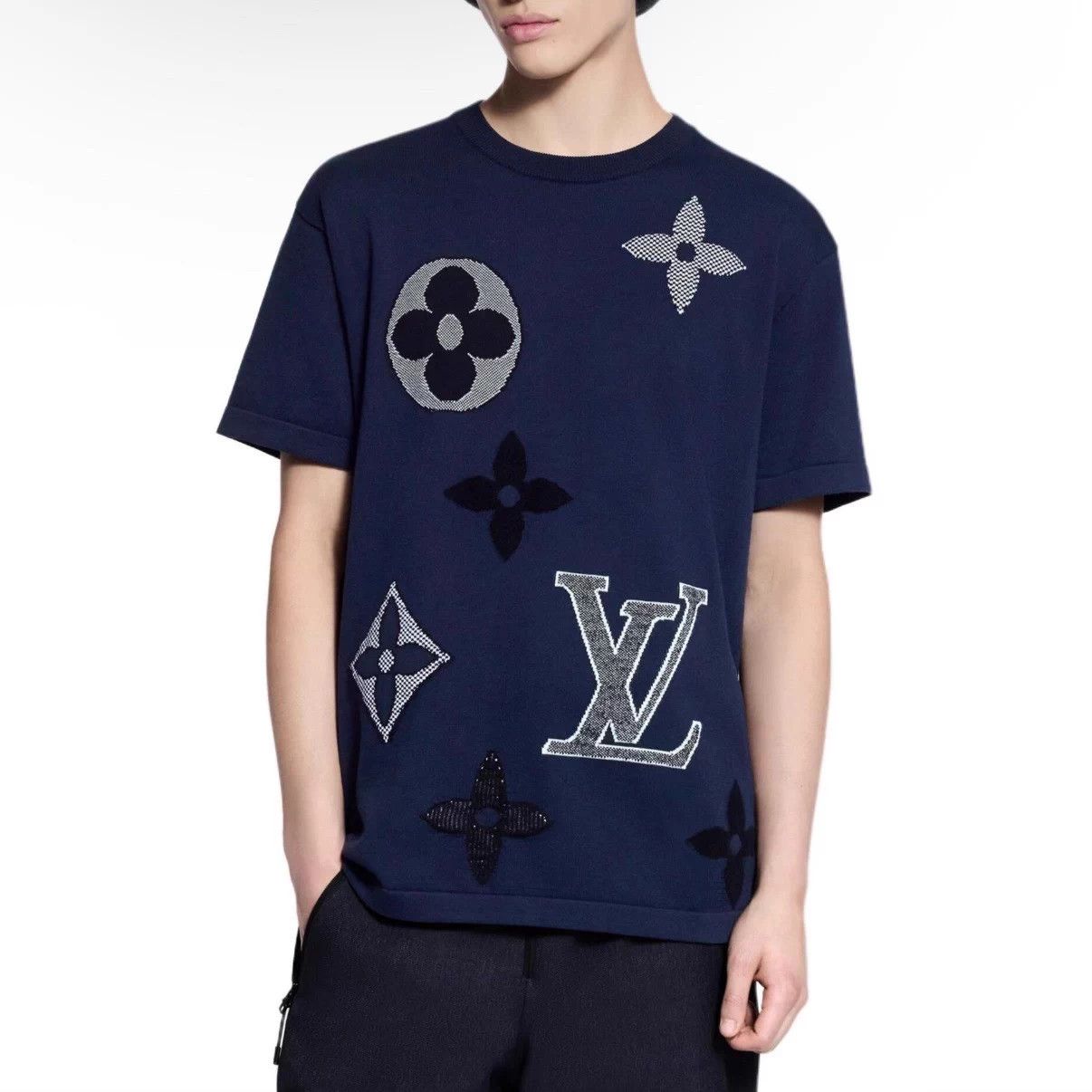 Louis Vuitton LV Knit Short-Sleeve SS26 Ski Navy L Size US L / EU 52-54 / 3 - 6 Thumbnail