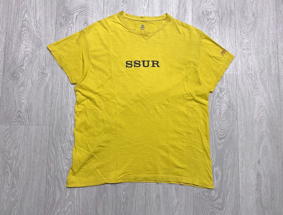 SSUR SSUR Big Print Box Logo Streetwear Yellow Cotton T-shirt Tee Size US S / EU 44-46 / 1 - 4 Thumbnail