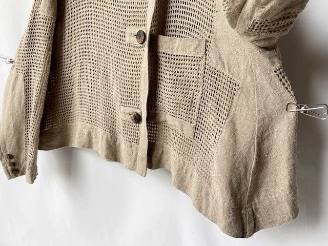 Issey Miyake issey miyake Linen mesh silhouette jacket Size US M / EU 48-50 / 2 - 6 Thumbnail